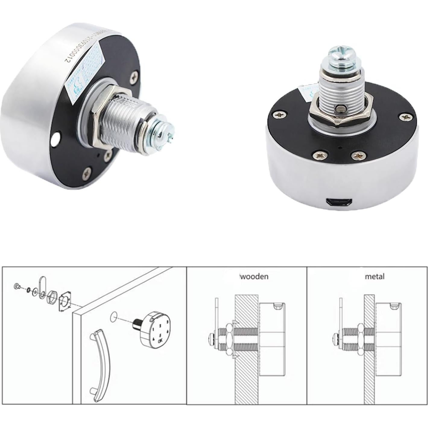 Cerradura Electrónica Táctil Lelukee para Armarios y Buzones