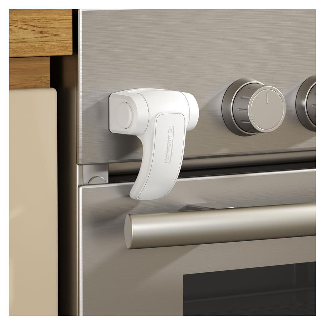 Cerradura de Seguridad para Horno EUDEMON - Fácil Instalación, Blanco