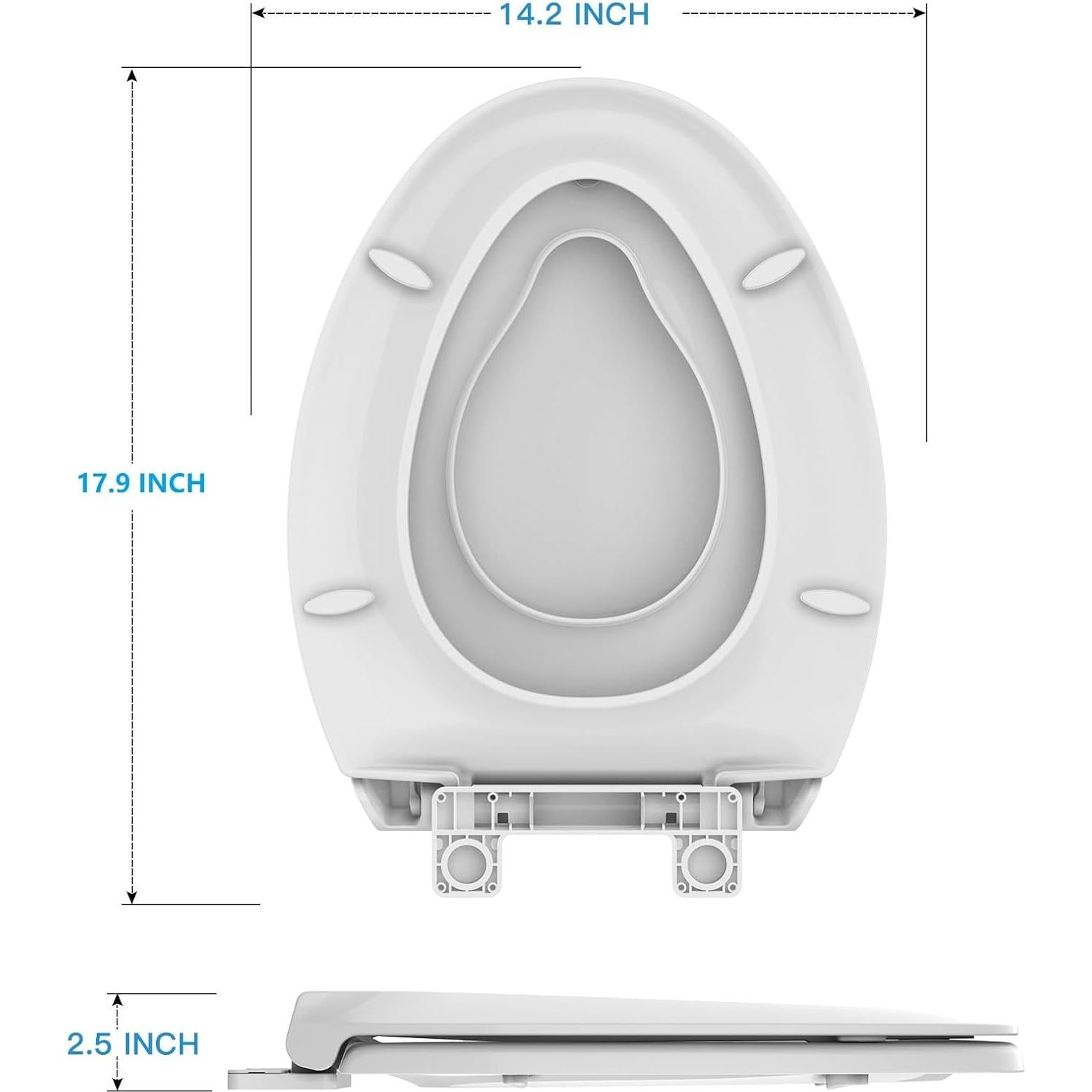 Asiento de Inodoro GarveeLife con Entrenamiento para Niños Blanco