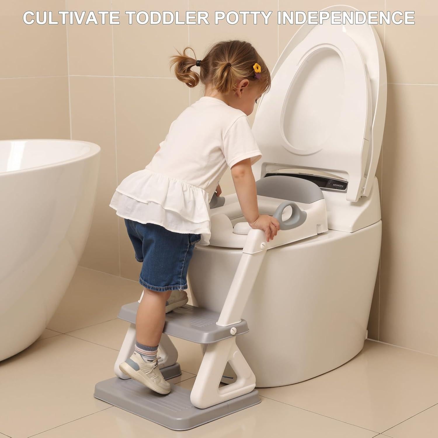 Asiento de Entrenamiento para Baño Mangohood MTT5 Gris