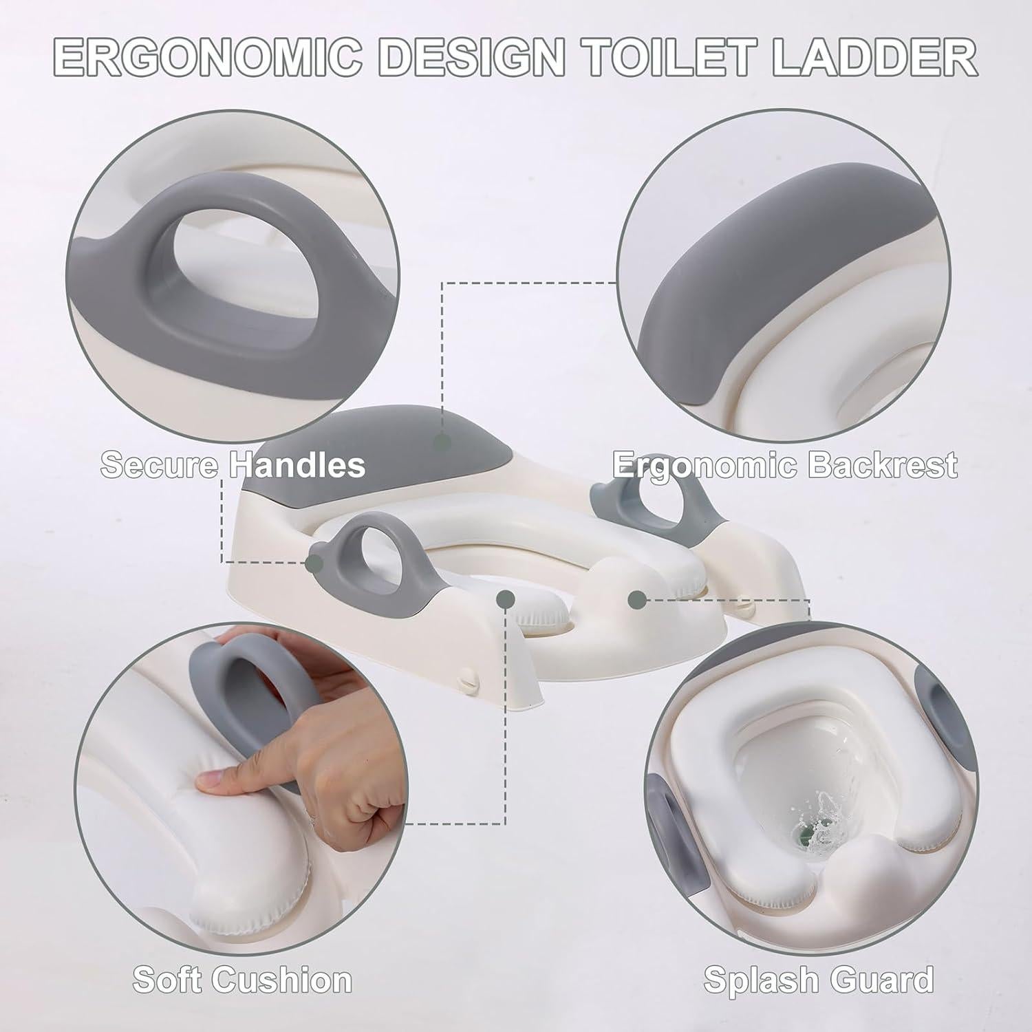 Asiento de Entrenamiento para Baño Mangohood MTT5 Gris