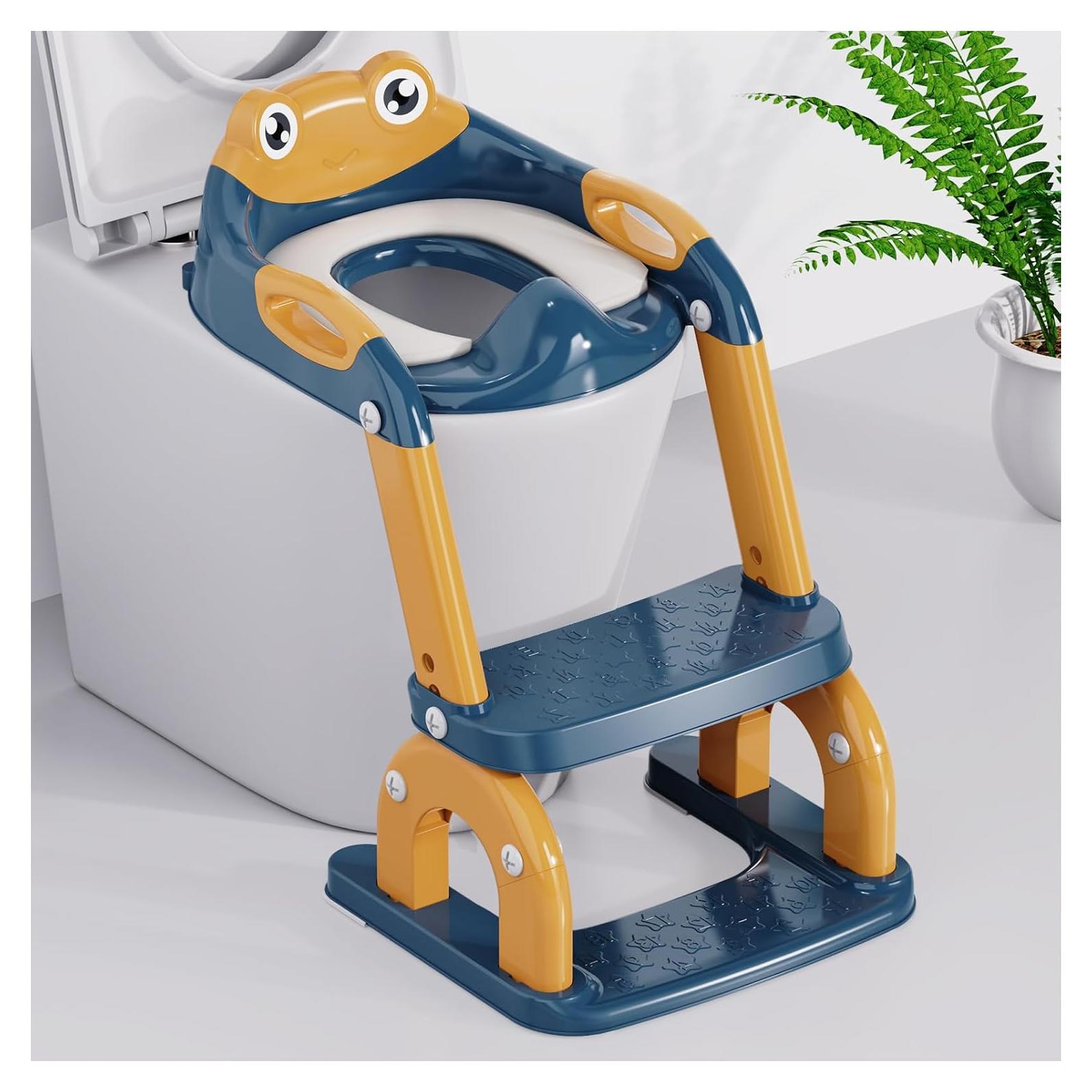 Asiento de Entrenamiento para Baño Bonbay Azul Marino 2-en-1