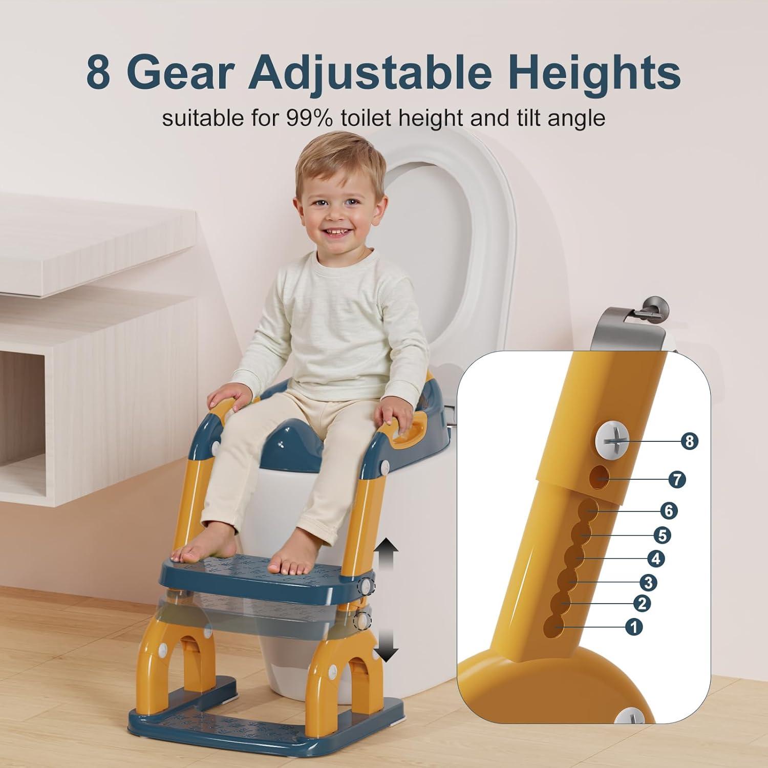 Asiento de Entrenamiento para Baño Bonbay Azul Marino 2-en-1