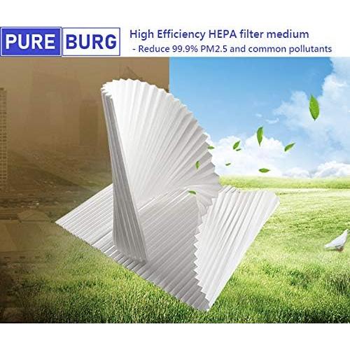 Filtros de Reemplazo PUREBURG H13 HEPA para Humidificador y Purificador Homedics AP-H400
