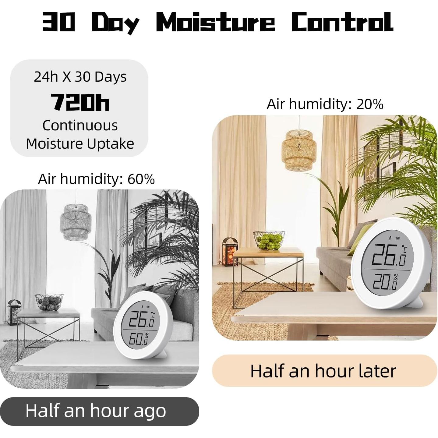 Absorbentes de Humedad Colgantes Amrnish, 5 Paquetes 230g