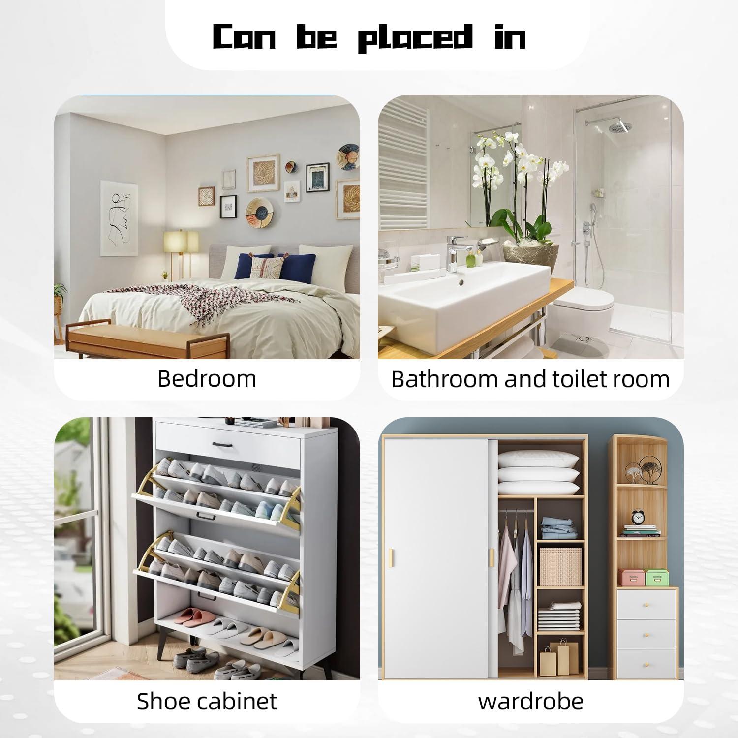 Absorbentes de Humedad Colgantes Amrnish, 5 Paquetes 230g