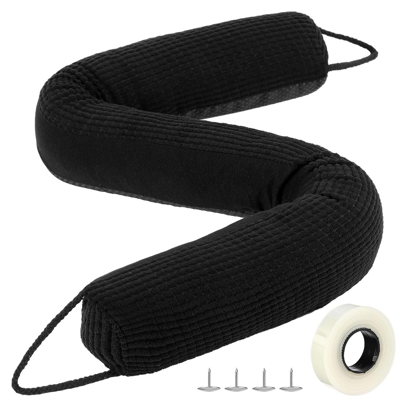 Tope de Puerta Triangular Fiwochic 91.44 cm Aislante Acústico Negro