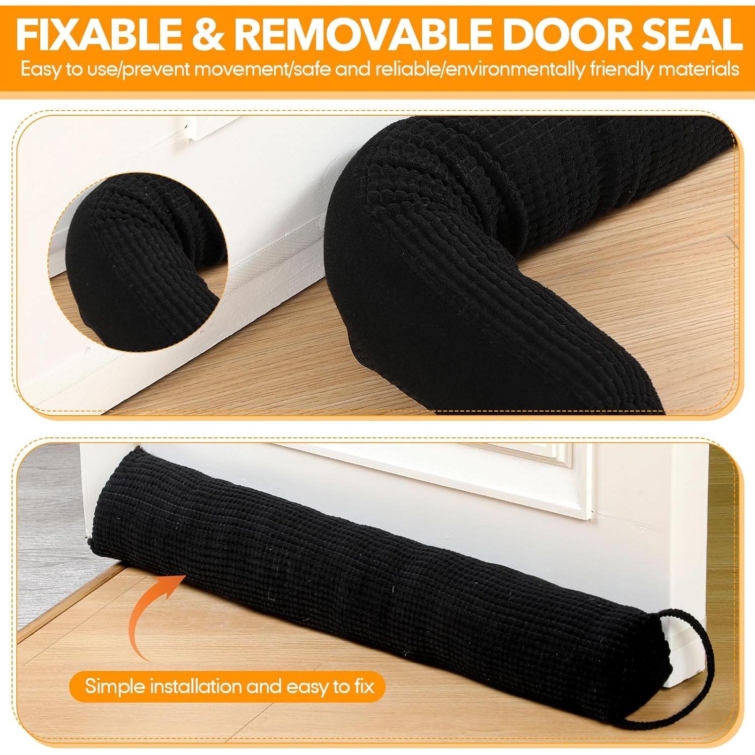 Tope de Puerta Triangular Fiwochic 91.44 cm Aislante Acústico Negro