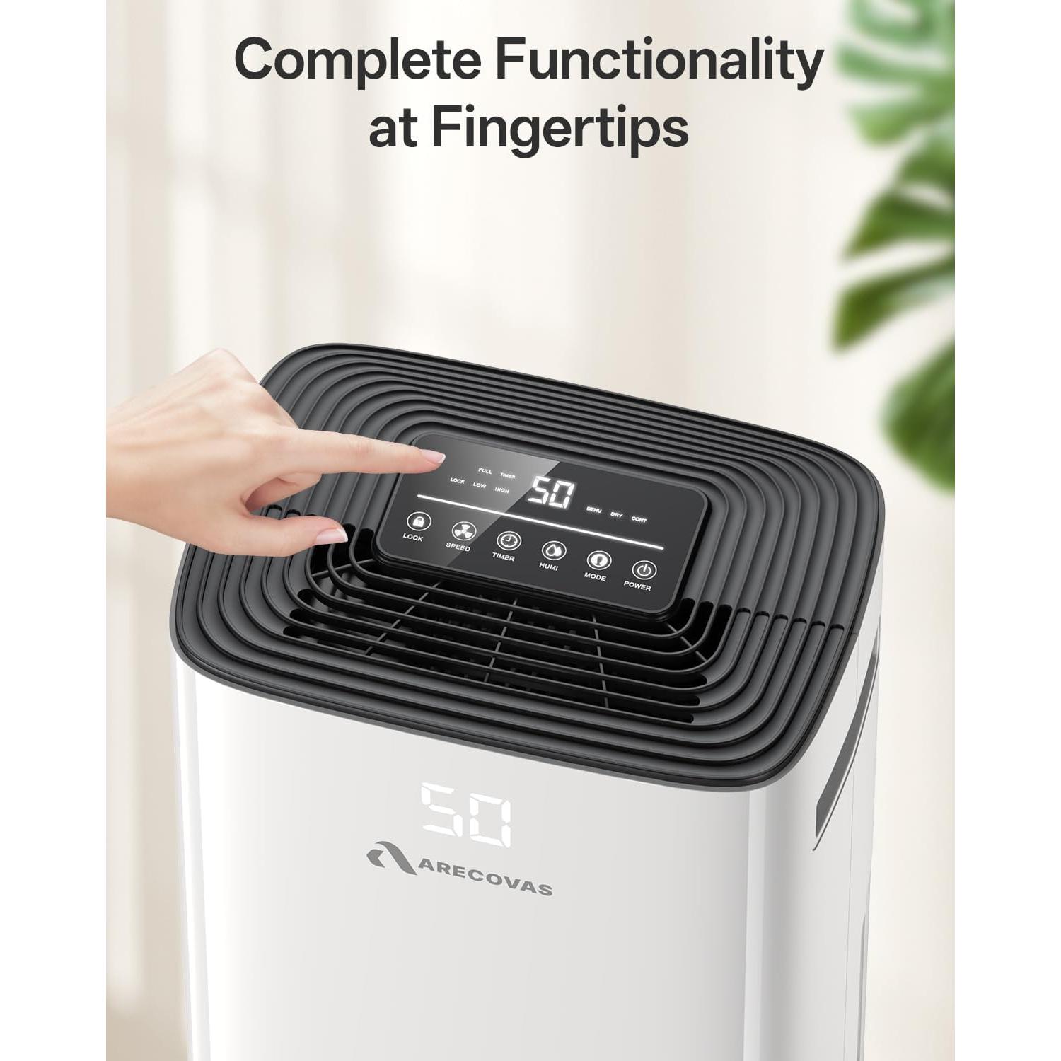 Deshumidificador Arecovas 52 Pintas 4500 Pies² 2025 Energy Star