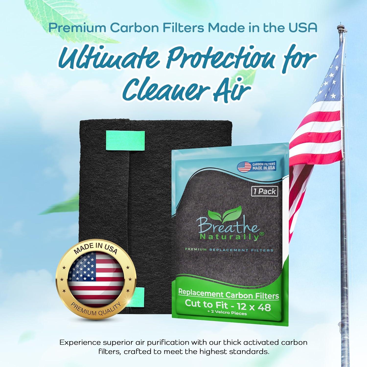 Filtro de Aire de Carbono Activado Breathe Naturally 30.48x121.92 cm