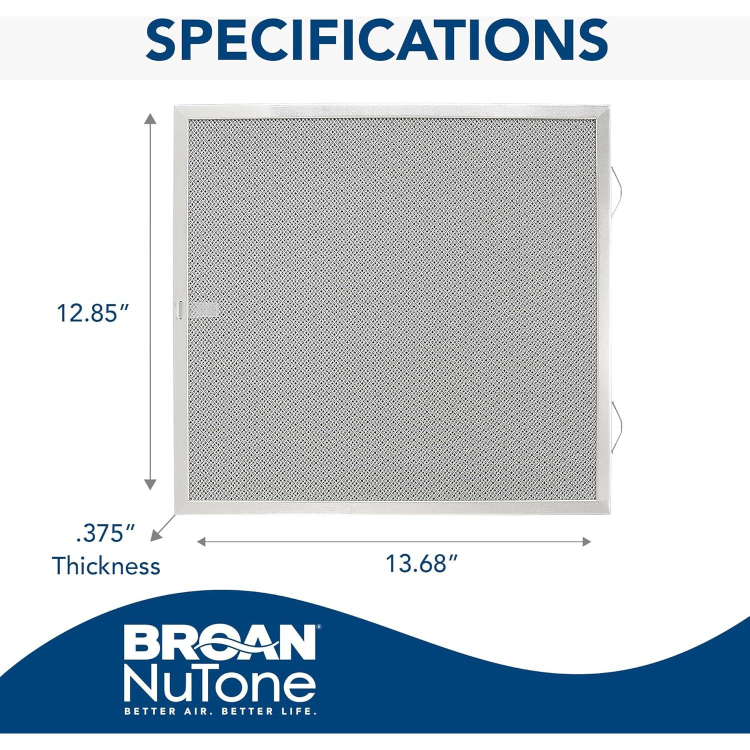 Filtro de Carbón de Reemplazo Broan-NuTone HPF1 para Campanas