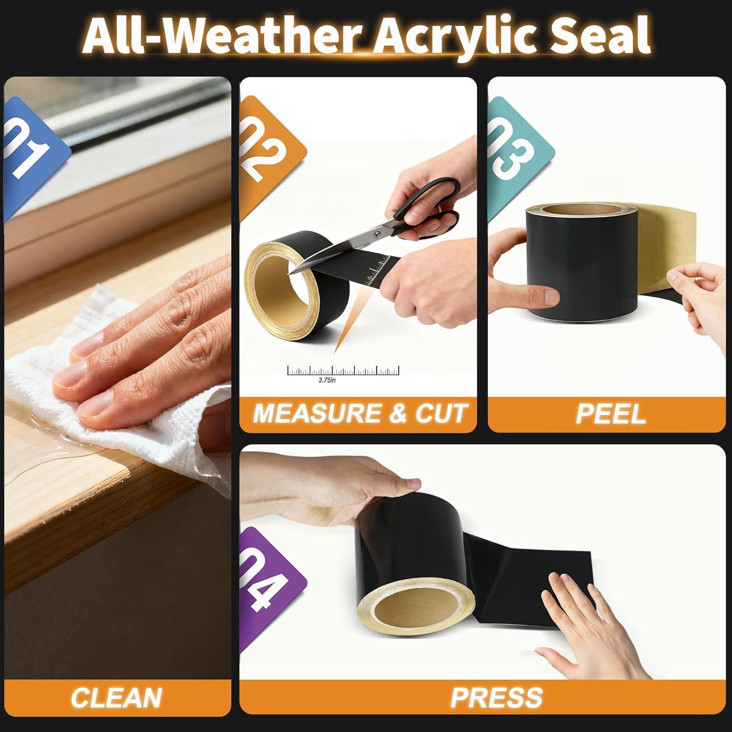 Cinta Flashing Autoadhesiva JKLESA 9.53 cm x 9.14 m Negra