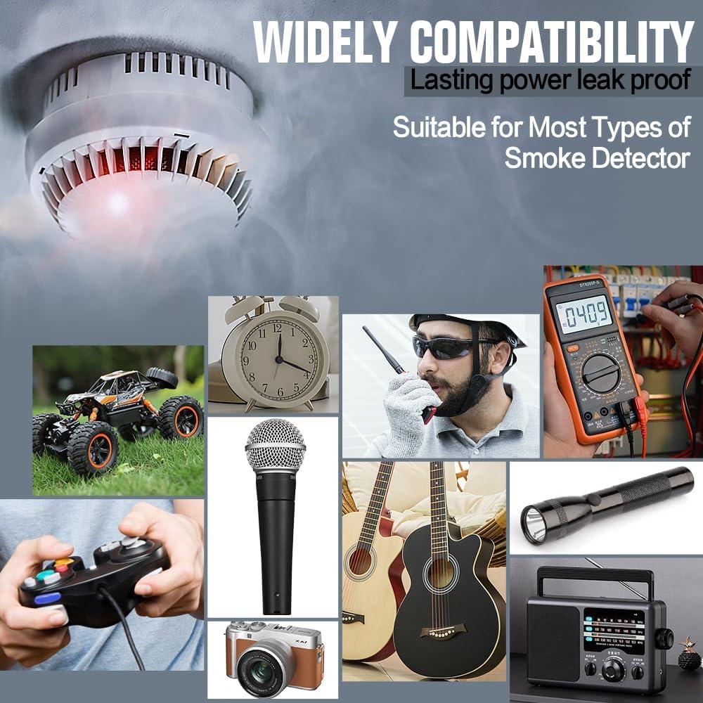 Baterías 9V XUNIUZERO 6F22 Cuadradas Duraderas - Paquete de 4