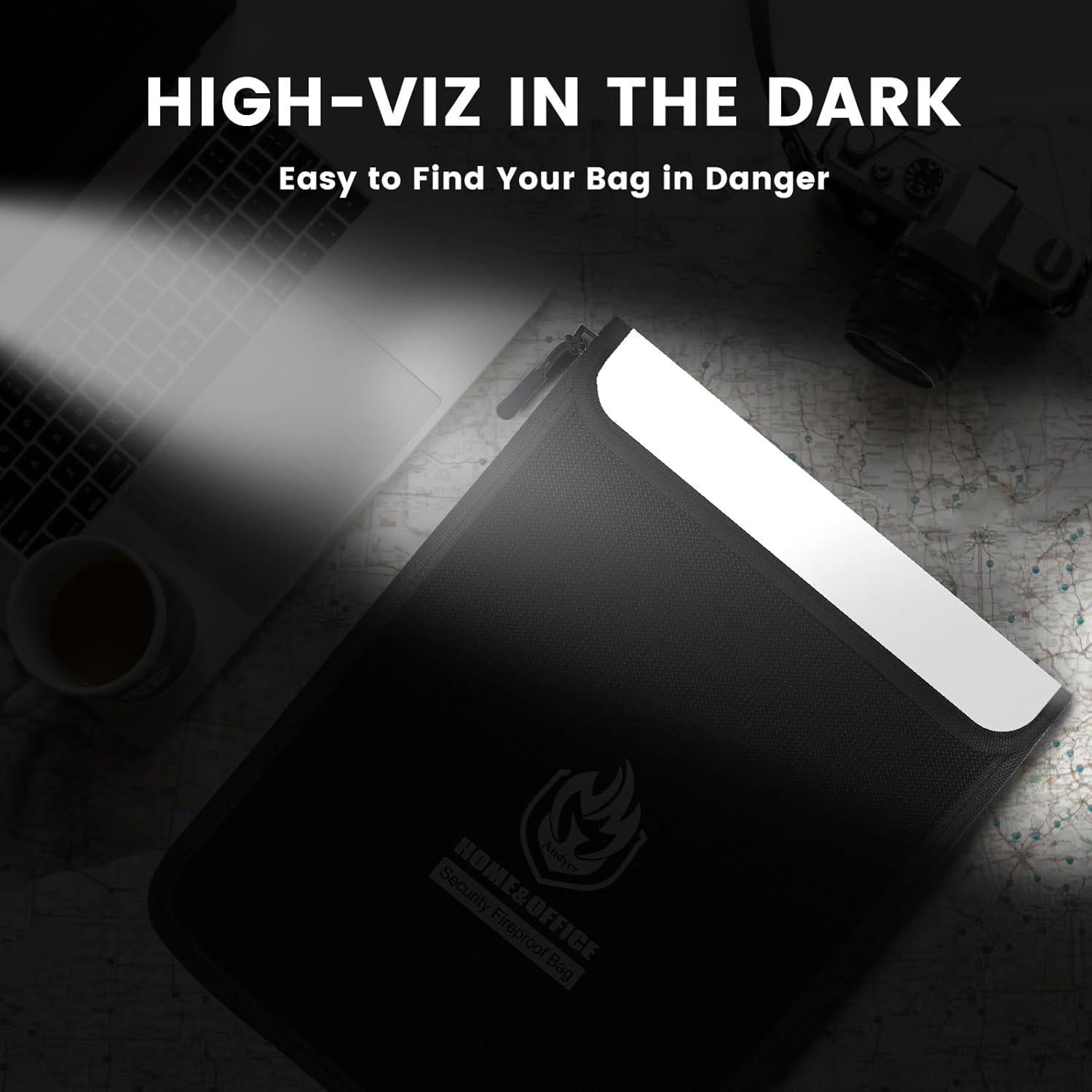 Set de 4 Bolsas a Prueba de Fuego Andyer - Documentos A4 y Legal