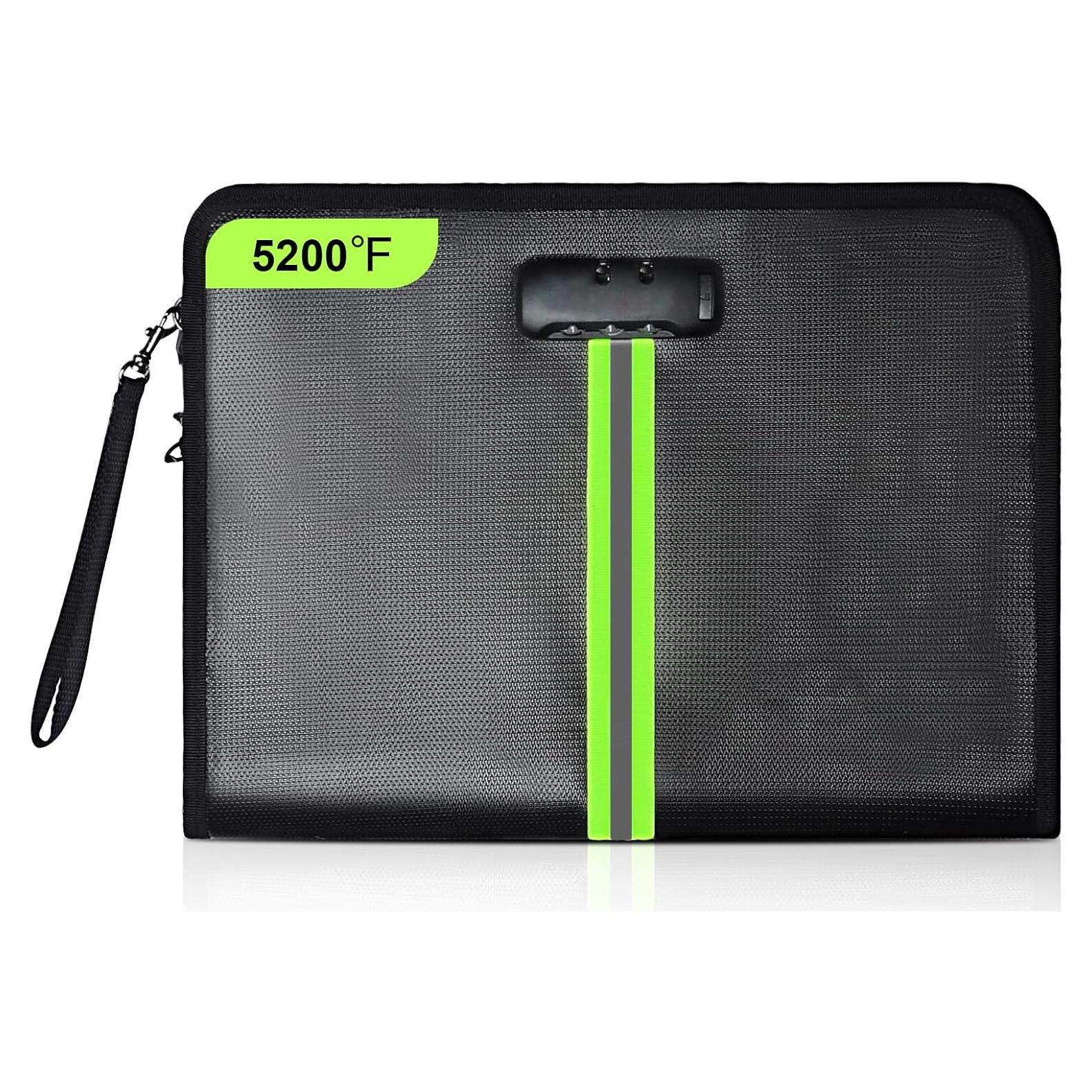 Bolsa a Prueba de Fuego OOTDAY con Cerradura 34.3x24.4cm