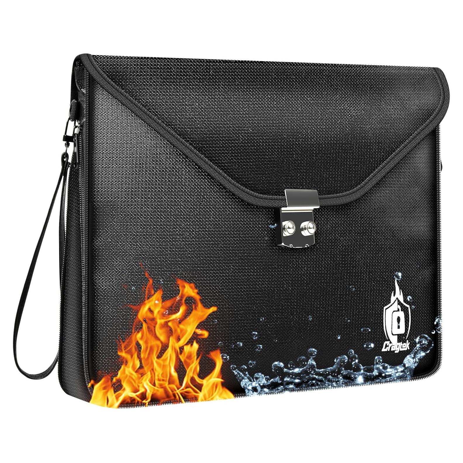 Bolsa de Documentos a Prueba de Fuego Cragtek 42x31cm Impermeable