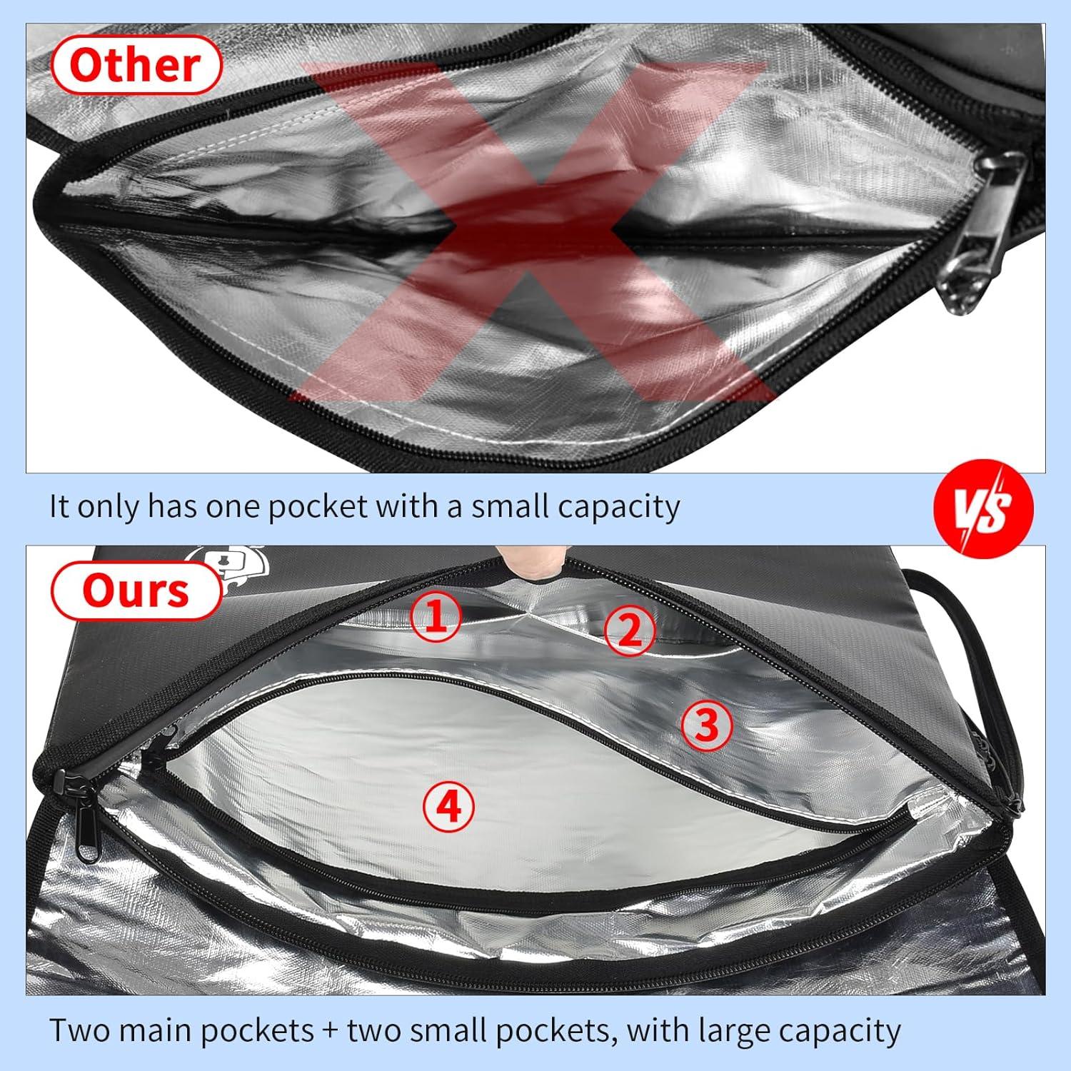 Bolsa de Documentos a Prueba de Fuego Cragtek 42x31cm Impermeable