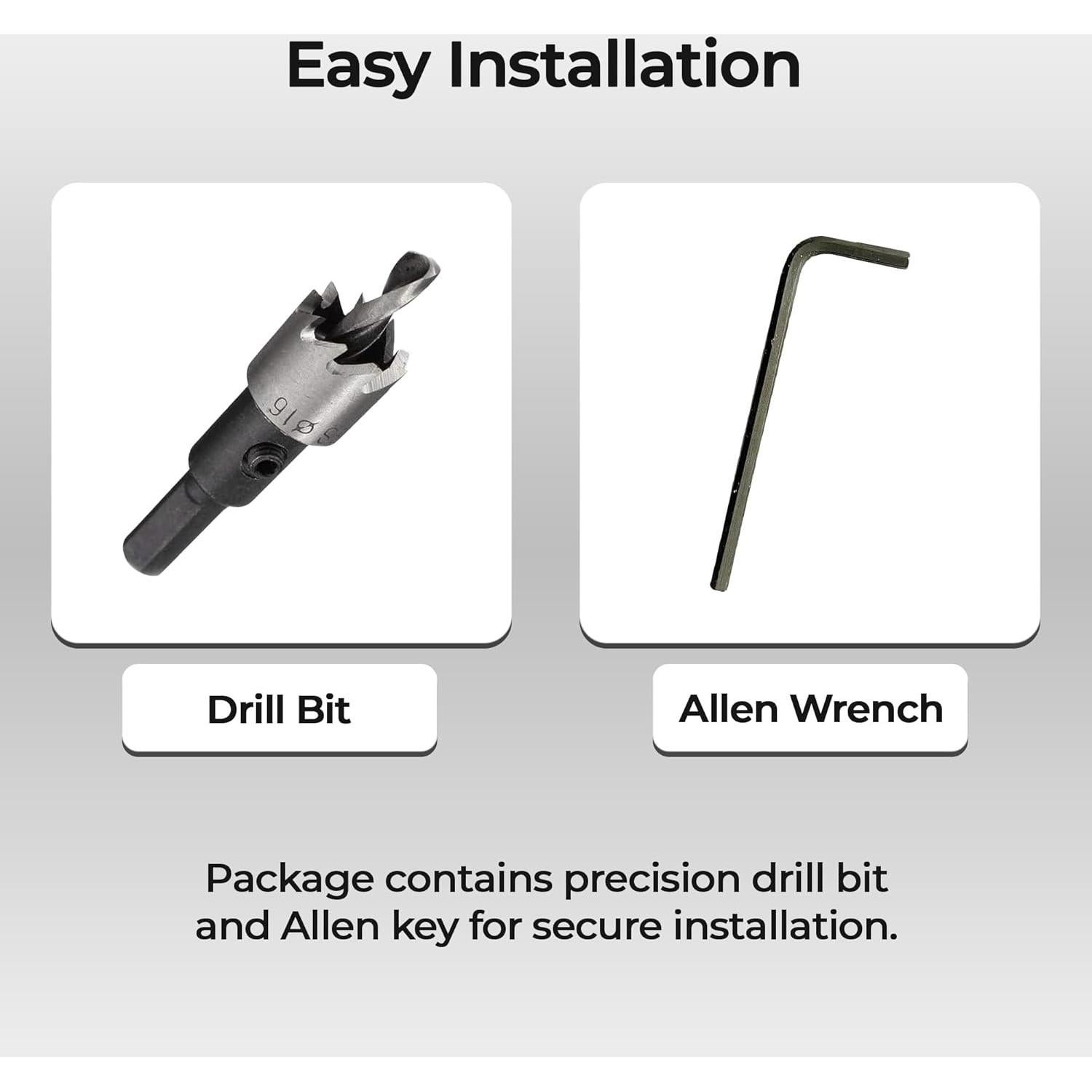 Mirilla para Puerta MomsUnited - Visor Negro Mate 200° - Paquete de 3