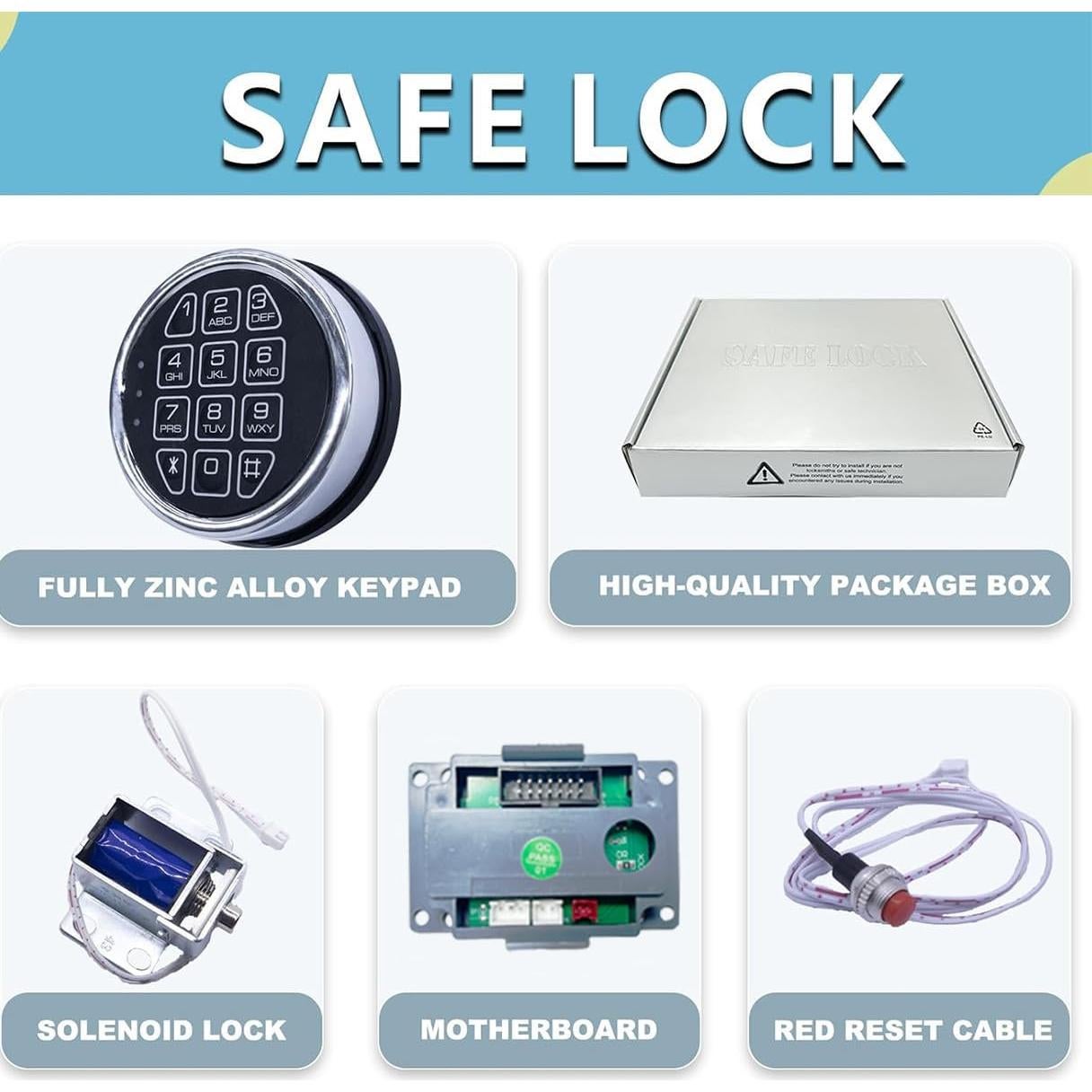 Cerradura Electrónica de Seguridad La Macaza LM-SC019SL Cromo