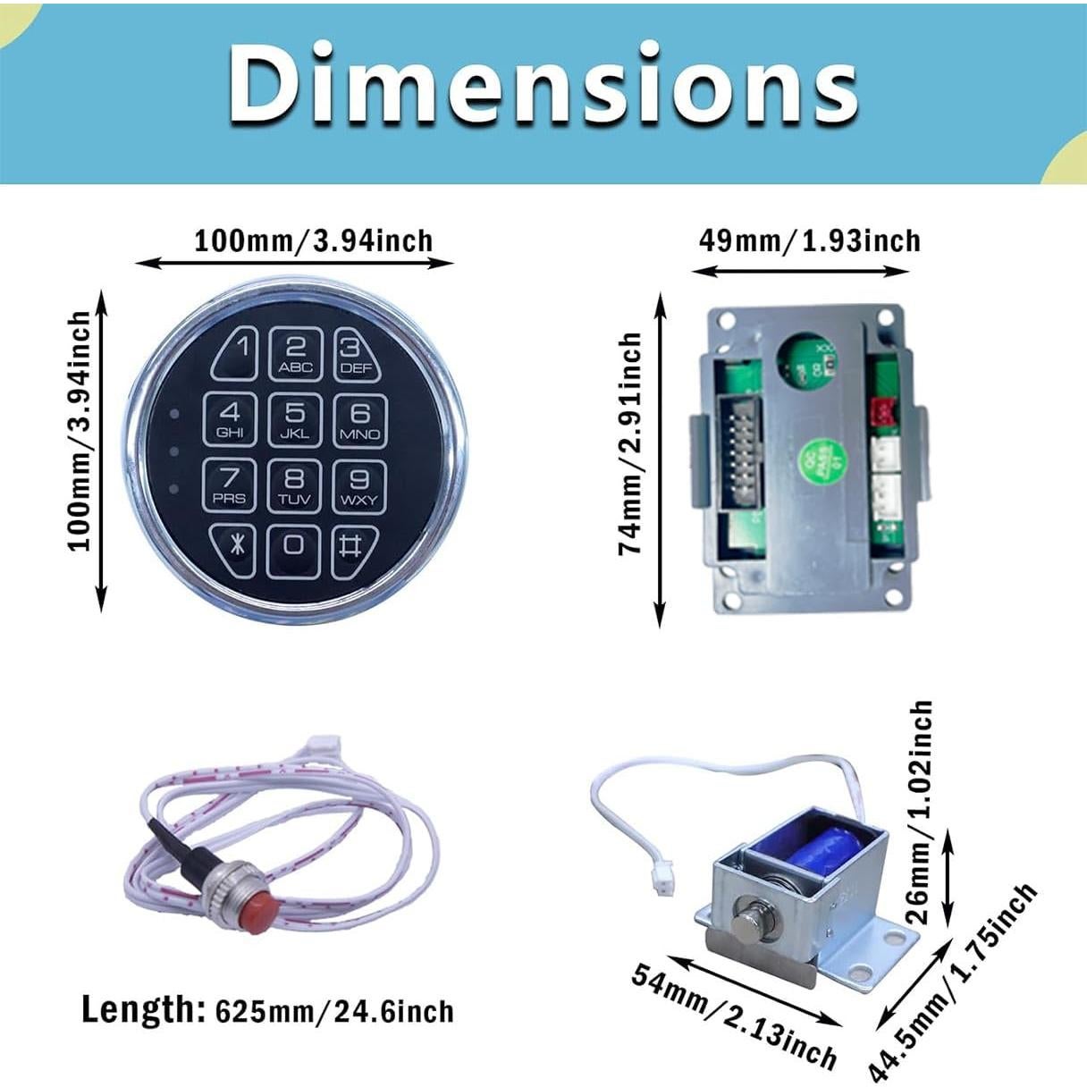 Cerradura Electrónica de Seguridad La Macaza LM-SC019SL Cromo