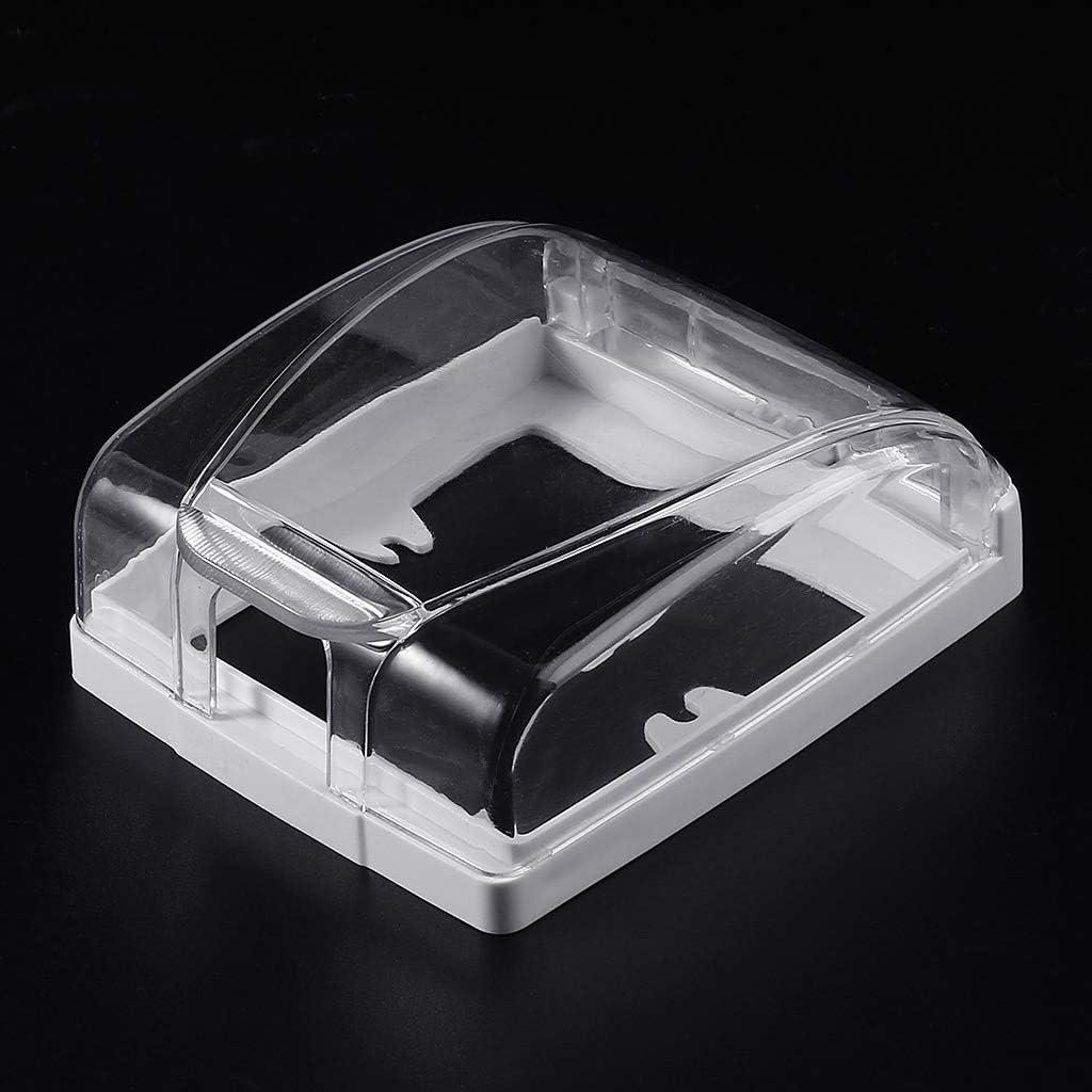 Cubierta Impermeable para Enchufe de Pared Caralin Azul 12x10cm