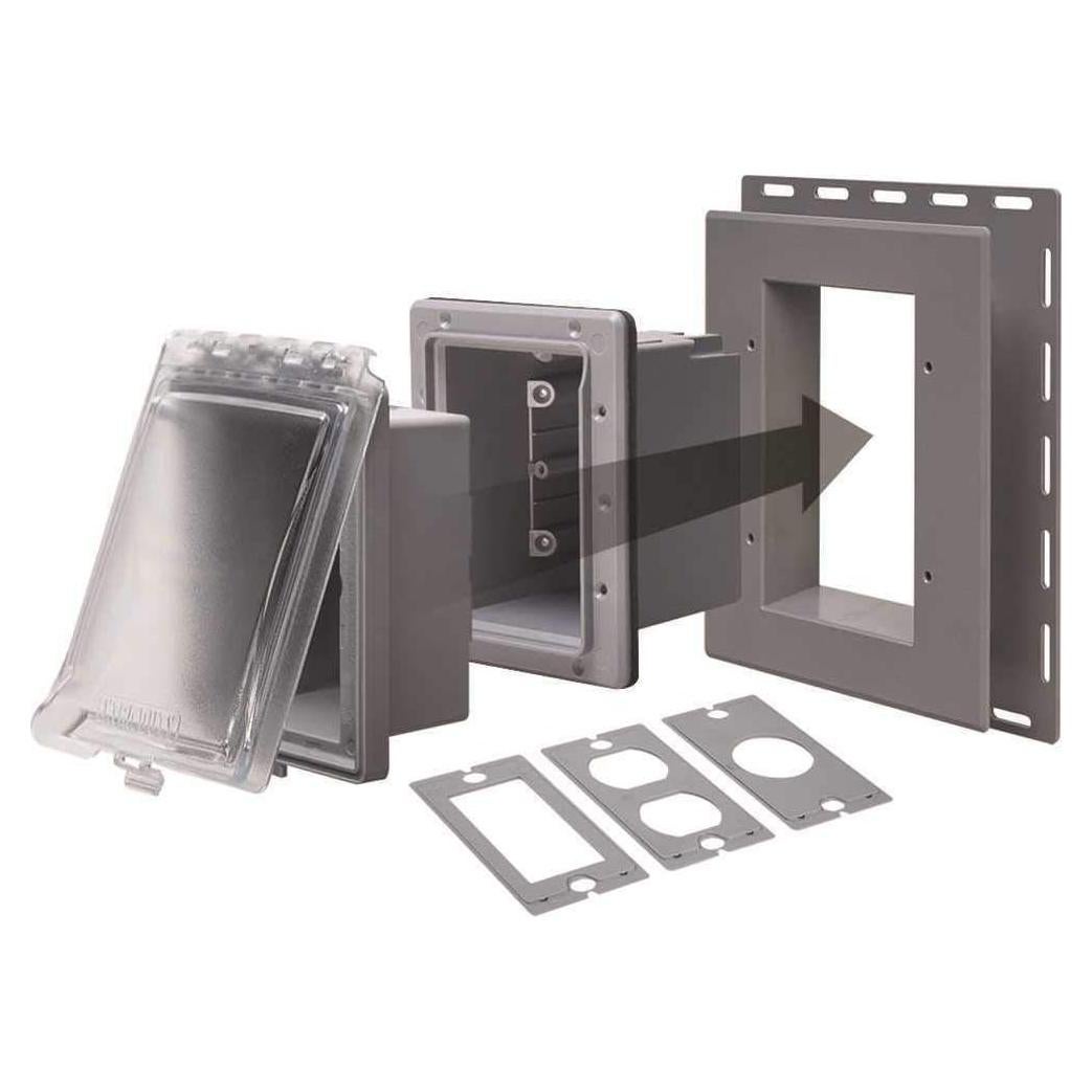 Caja de Salida Empotrada TayMac MR420CG 1-Gang Gris