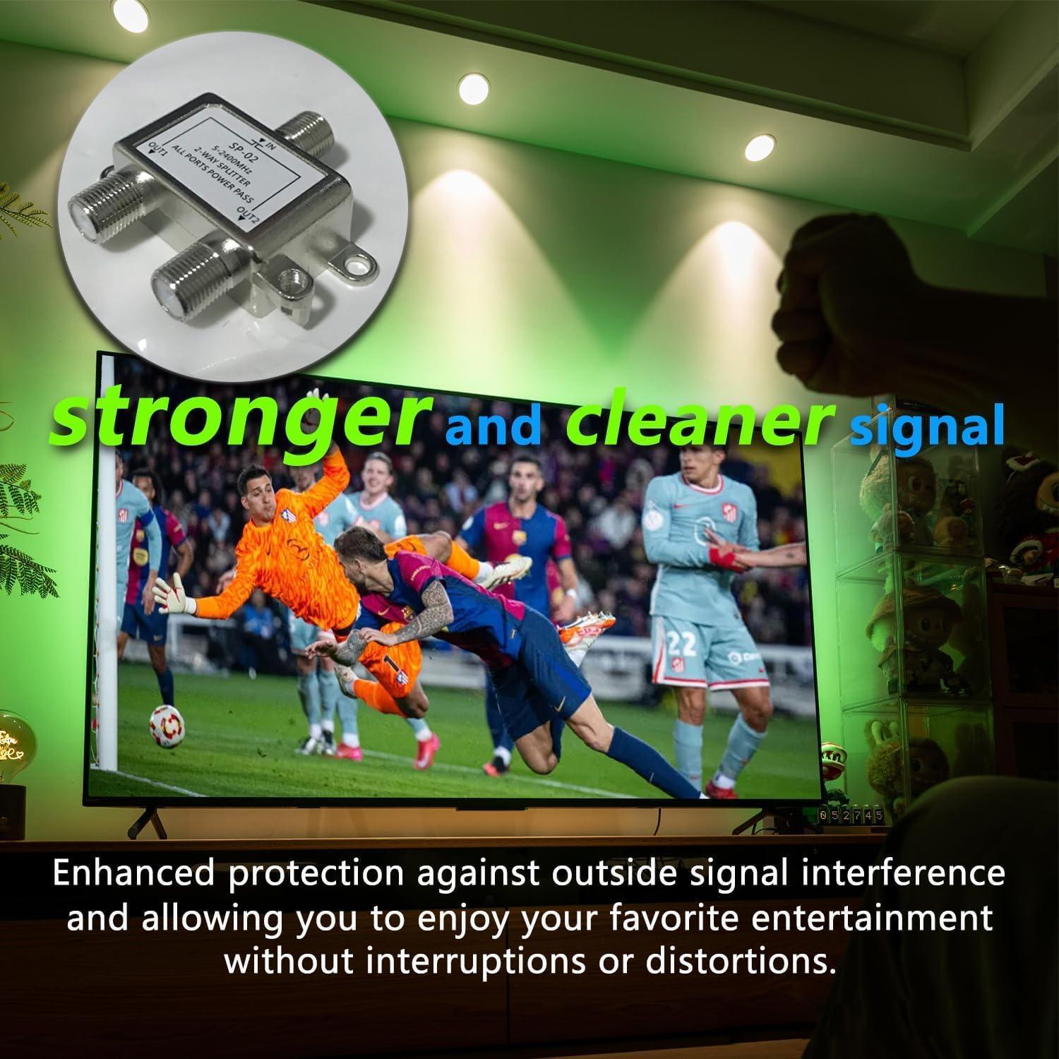 Divisor de Cable Coaxial 2 Vías Ysxsqgc 5-2400MHz RG6