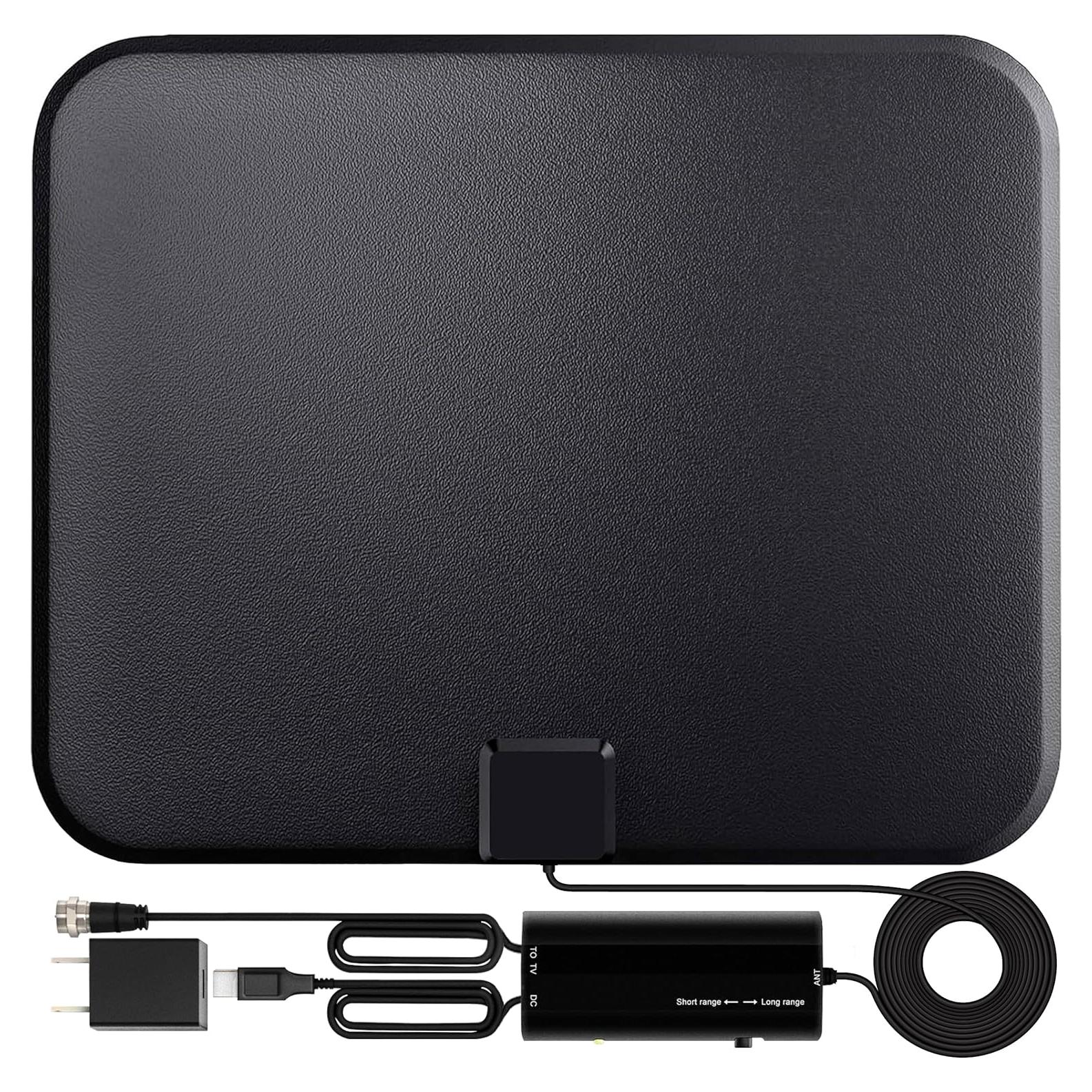 Antena de TV Digital HD Amplificada PORTIX 2026 1046 km 4K 8K