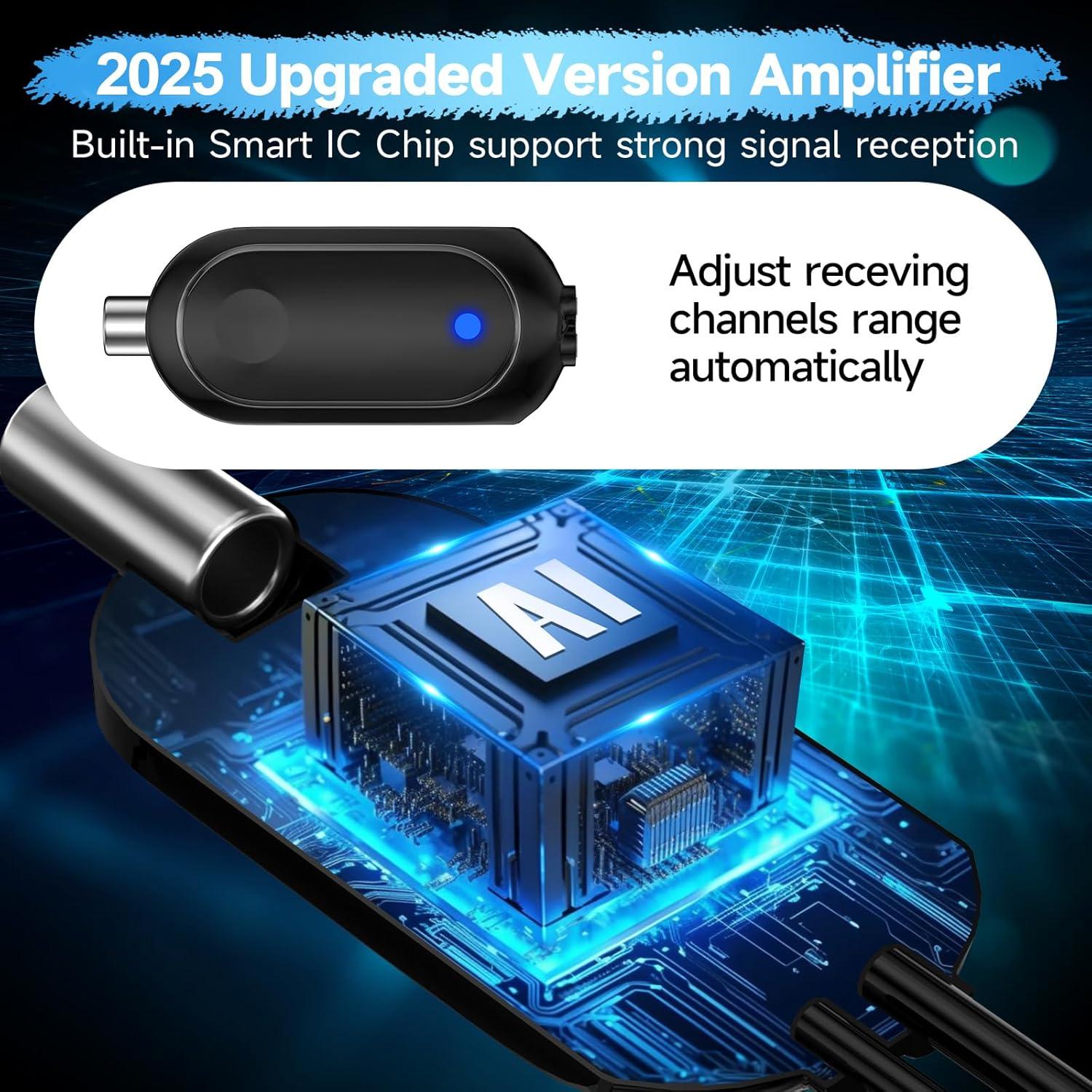 Antena de TV Digital Forlovv AN-5004 2800+ Millas 360° HD