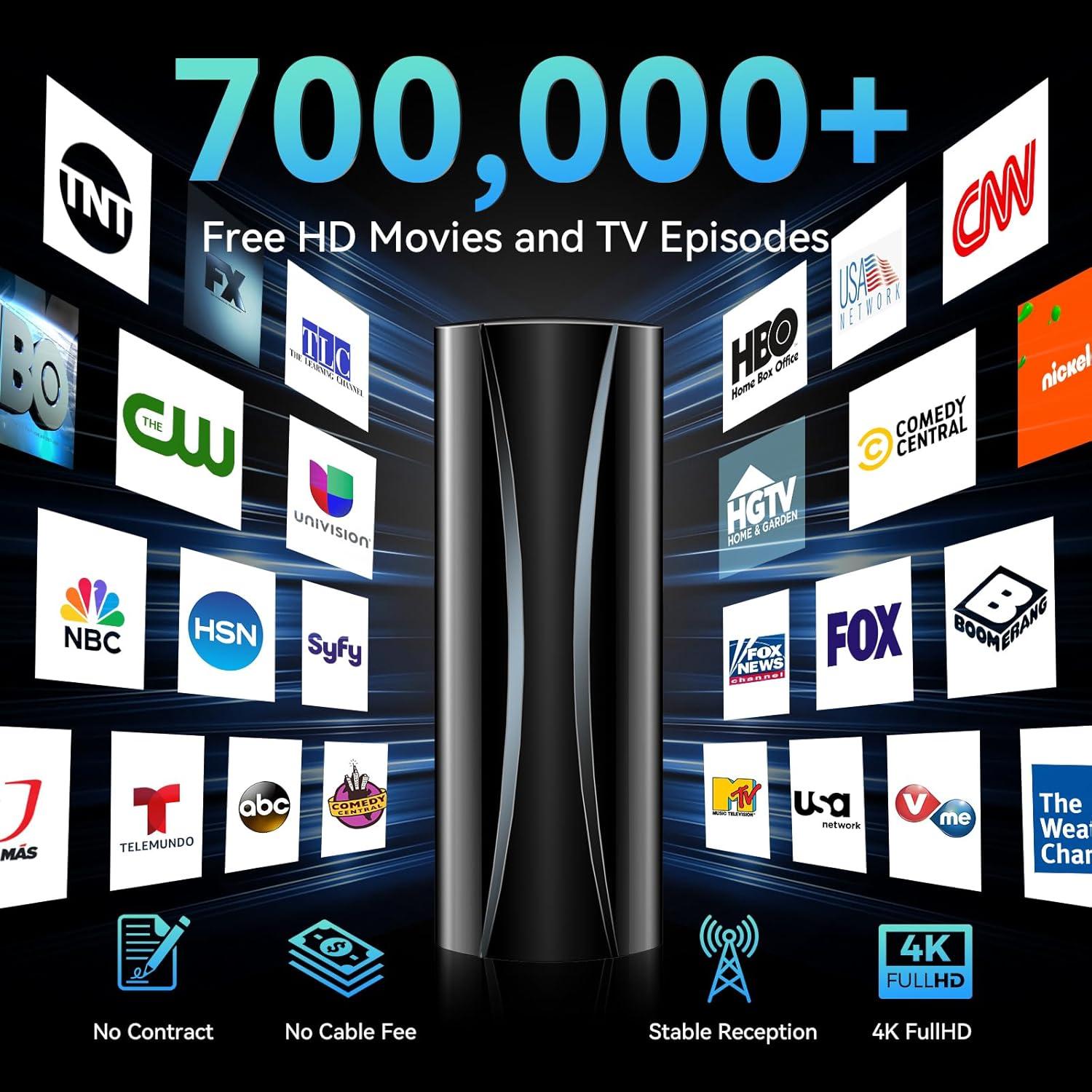 Antena de TV Digital Forlovv AN-5004 2800+ Millas 360° HD