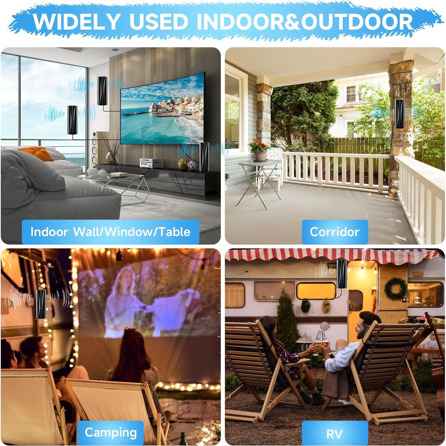 Antena de TV Digital Forlovv AN-5004 2800+ Millas 360° HD