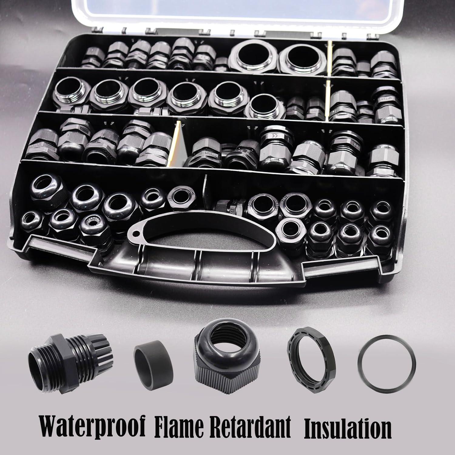 Kit de Conectores de Cable Impermeables IP68 Maierke 100PCS