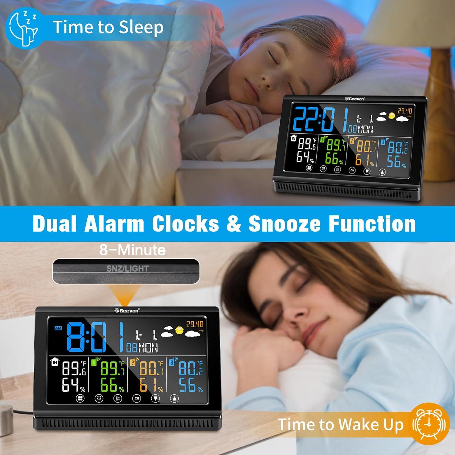 Estación Meteorológica Inalámbrica Geevon 3 Sensores Digital