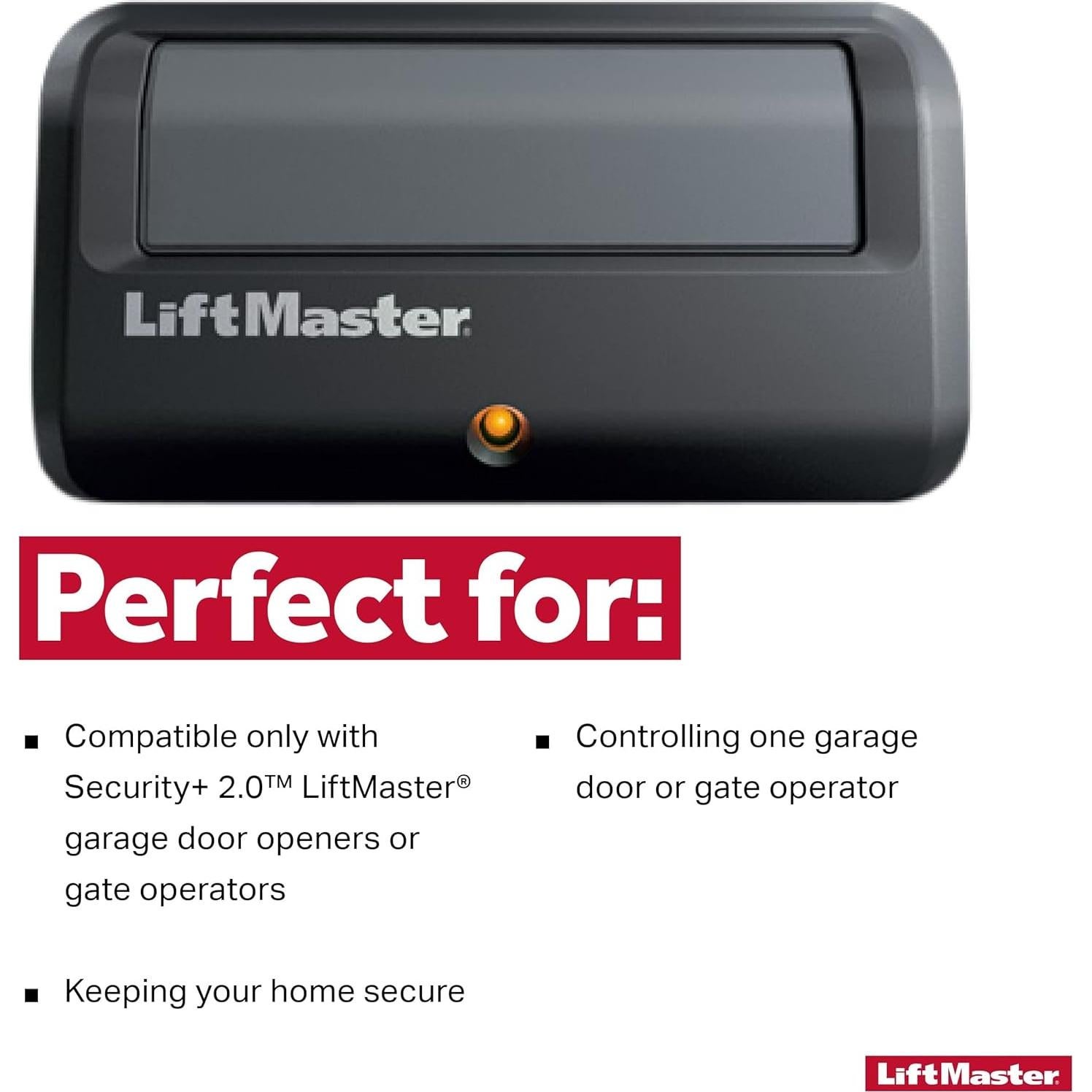 Control Remoto LiftMaster 891LM Security+ 2.0 1 Botón