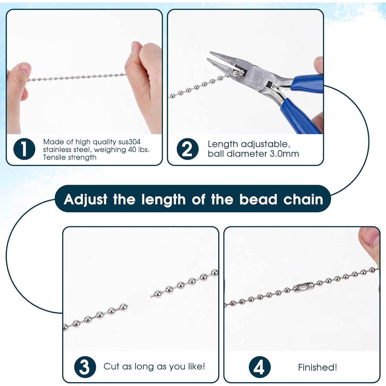 Extensores de Cadena para Ventilador de Techo Hariendny 30cm
