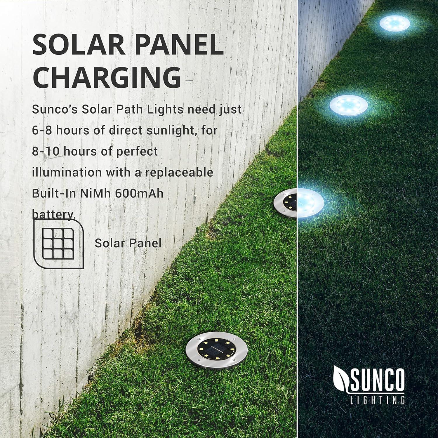 Luces Solares para Jardín Sunco LED 12 Piezas 5000K Impermeables