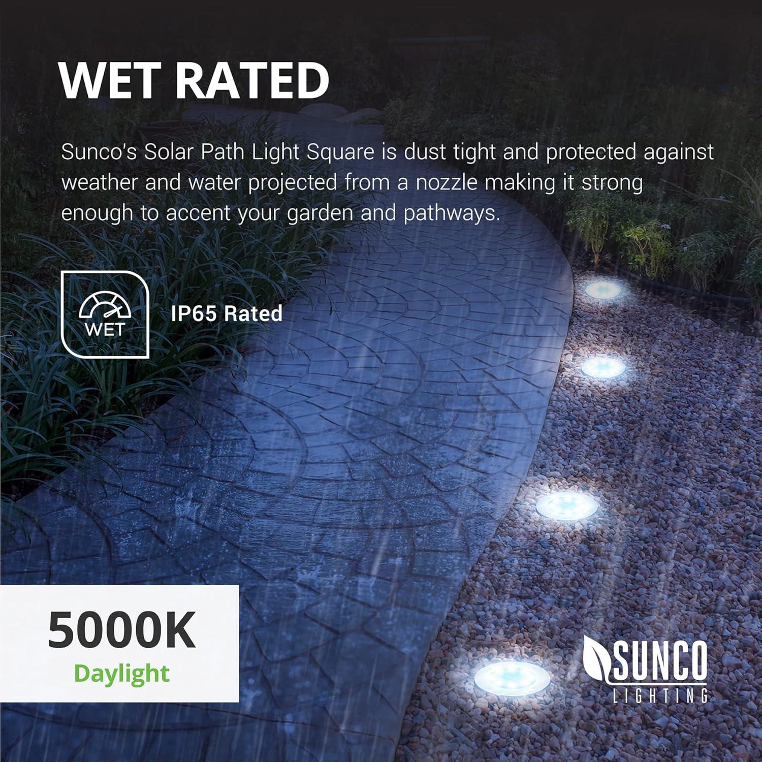 Luces Solares para Jardín Sunco LED 12 Piezas 5000K Impermeables