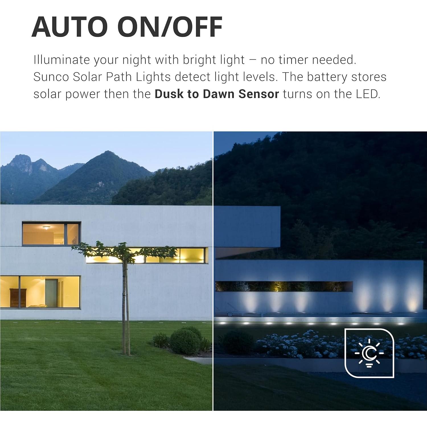 Luces Solares para Jardín Sunco LED 12 Piezas 5000K Impermeables