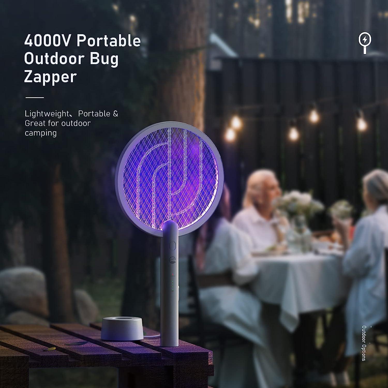 Raqueta Eléctrica Mosiller WD-942 2 en 1 con Base USB