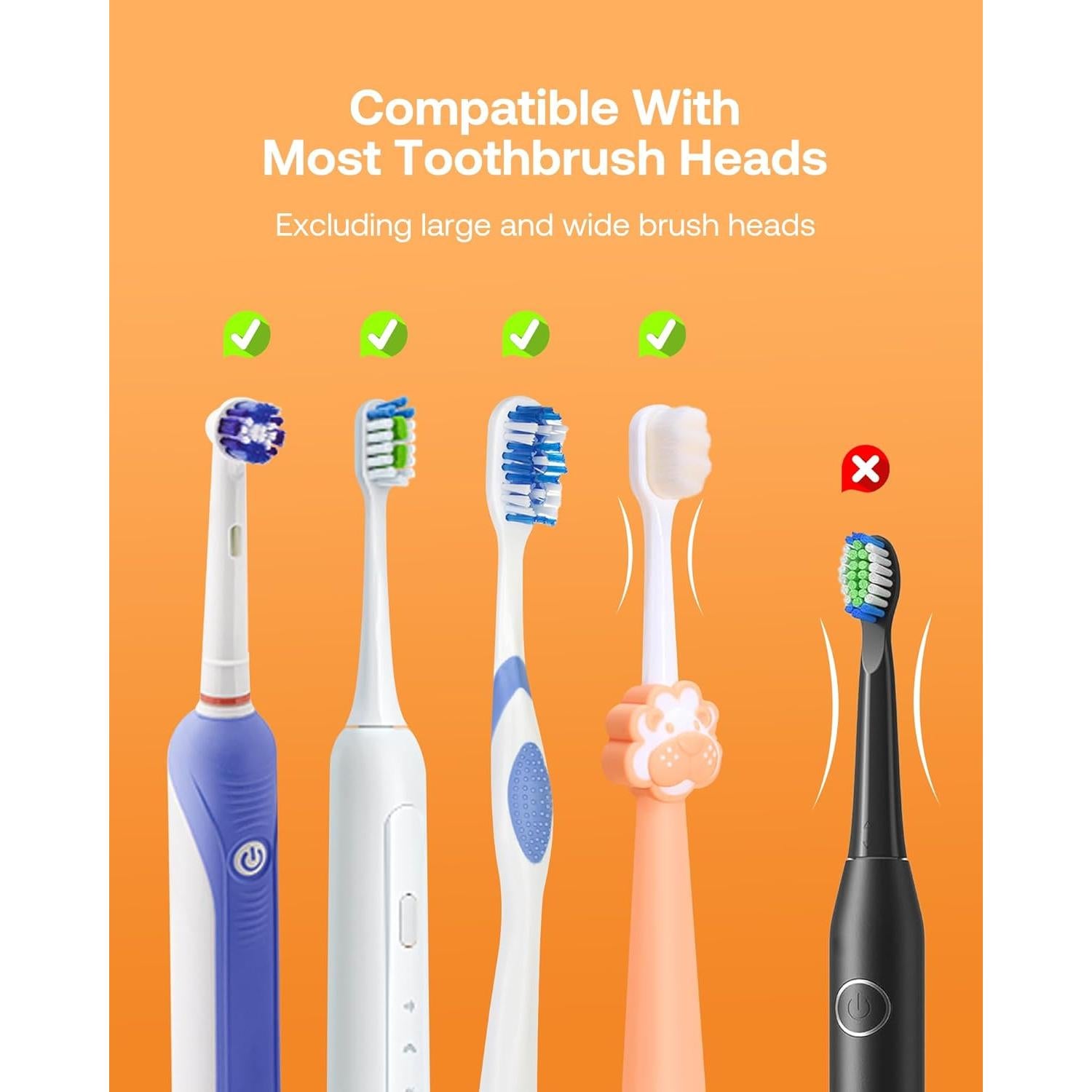 Limpiador de Cepillos de Dientes Bitvae con Soporte Pared LED