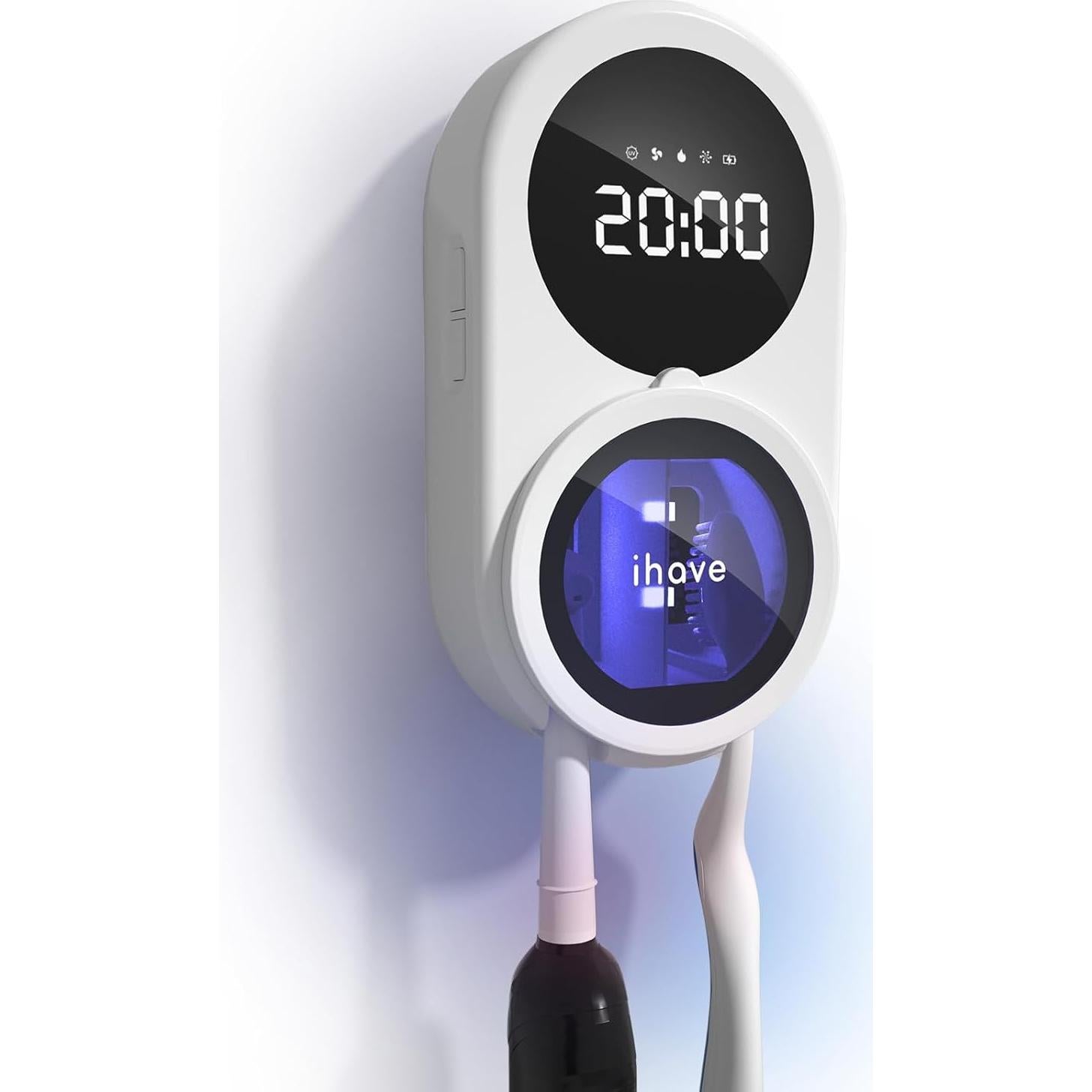 Soporte Desinfectante de Cepillos de Dientes iHave F6-W UV