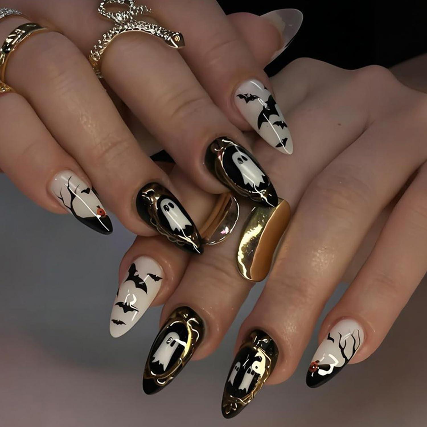 Kit de Estampado de Uñas de Halloween Mtruil - Fantasmas y Más