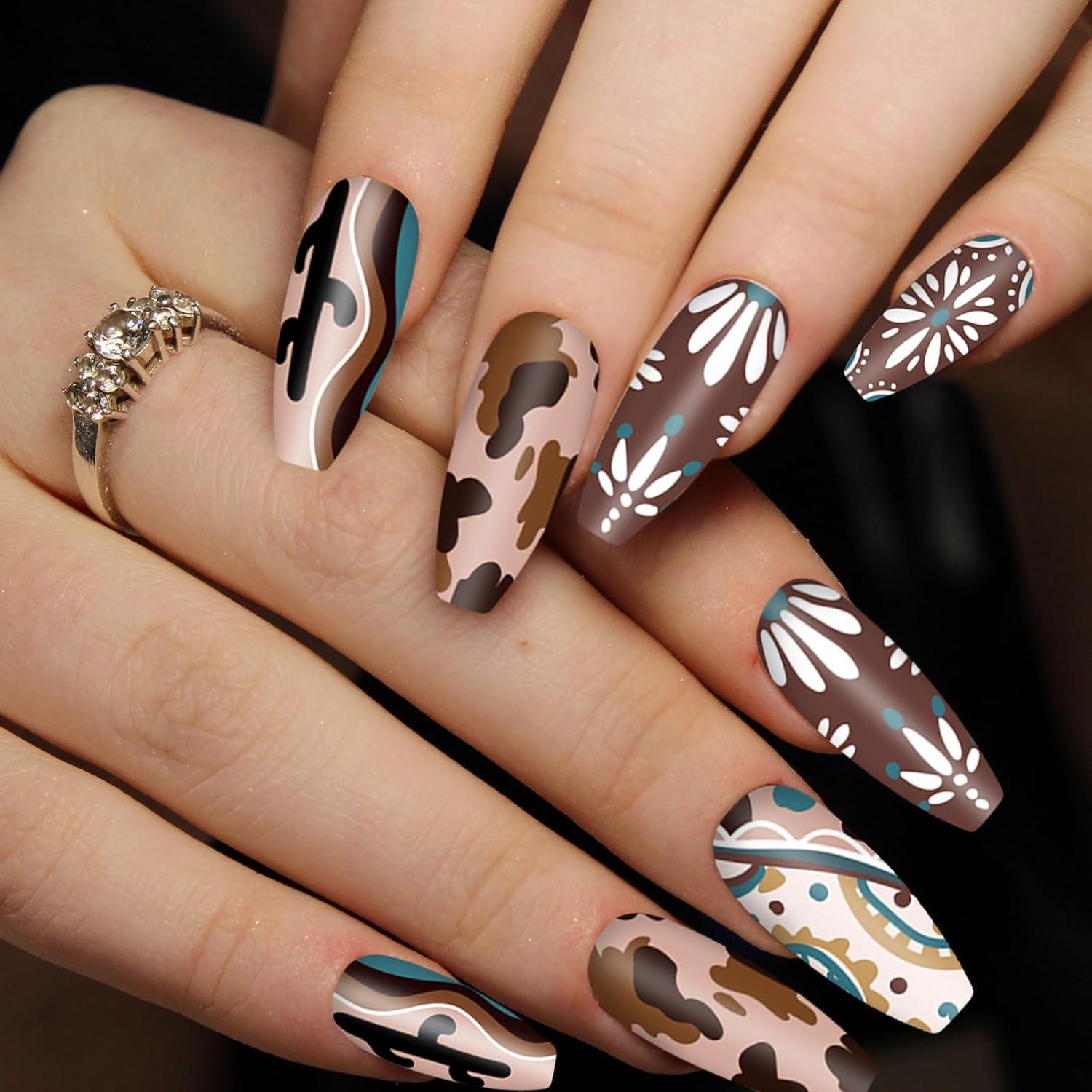 Set de 6 Placas de Estampado de Uñas Whaline - Diseño Oeste