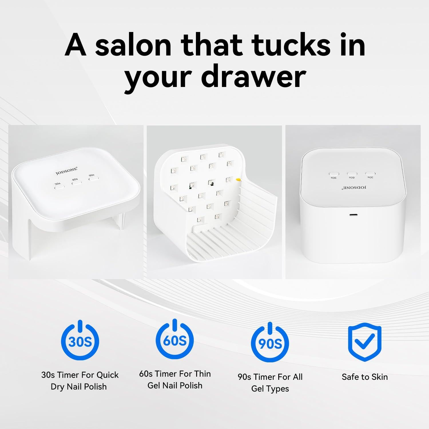 Lámpara UV LED Profesional JODSONE para Uñas - Espacio Grande