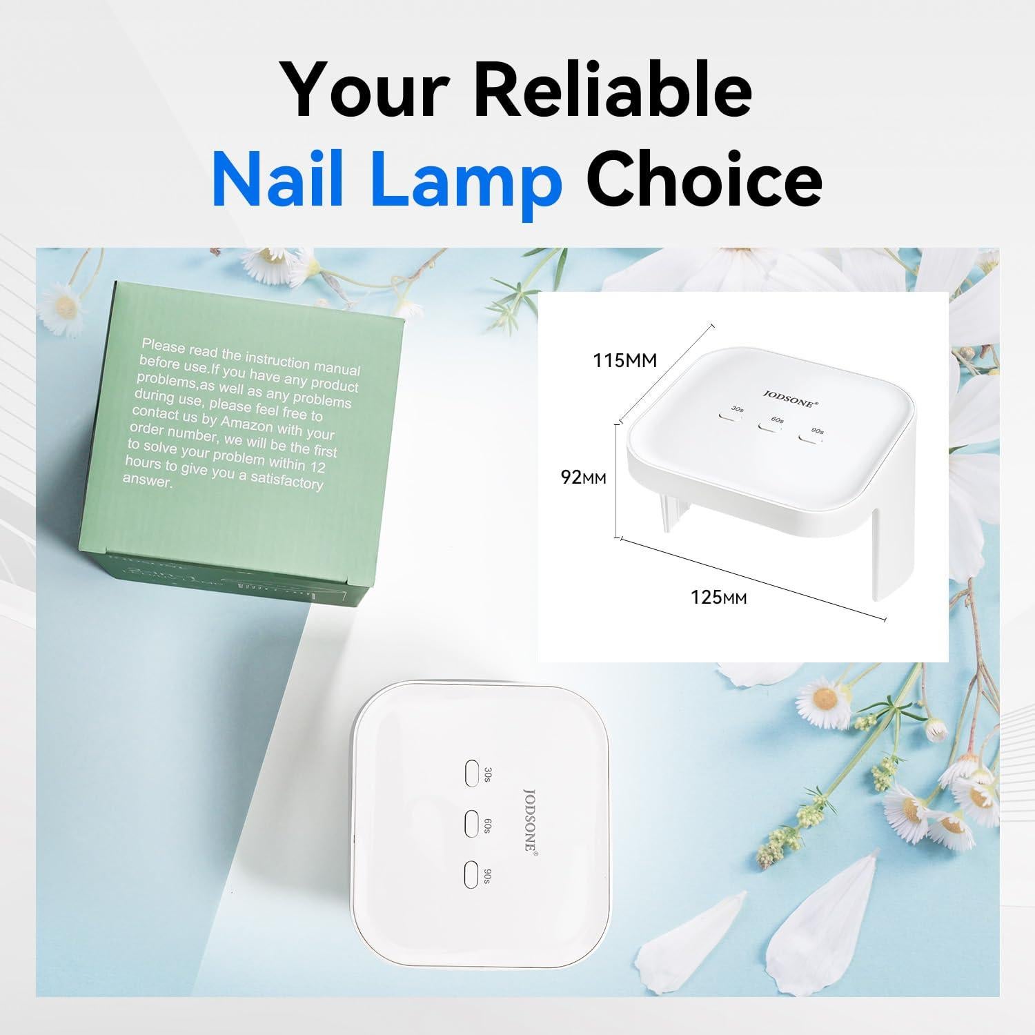 Lámpara UV LED Profesional JODSONE para Uñas - Espacio Grande