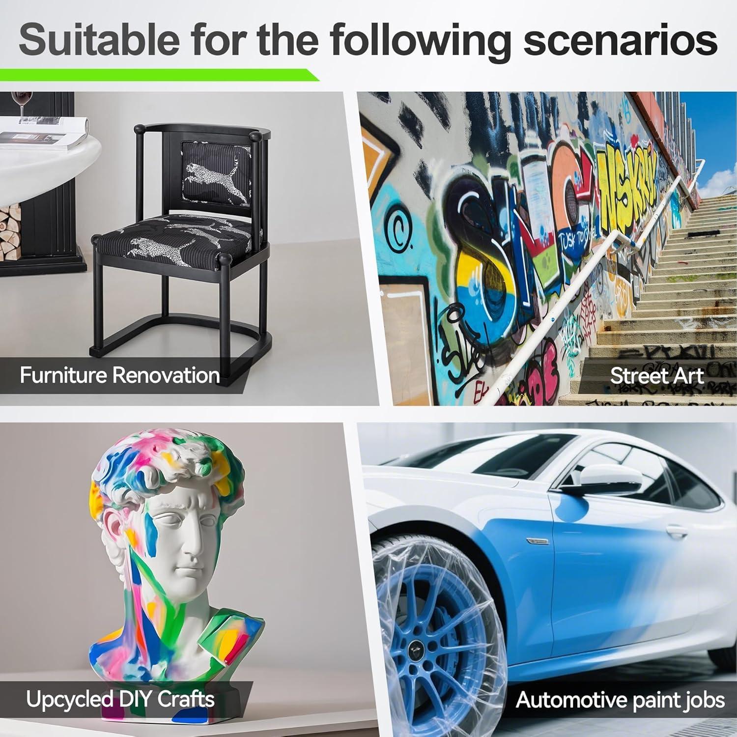 Agitador de Lata de Pintura BVHAB ST-001 Acero Inoxidable 2-3"