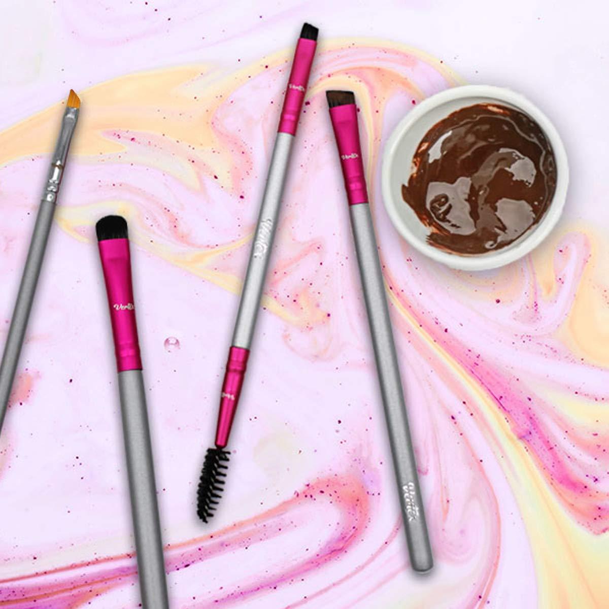 Kit de Cepillos para Cejas Vertex Beauty - Angulados y Spoolie