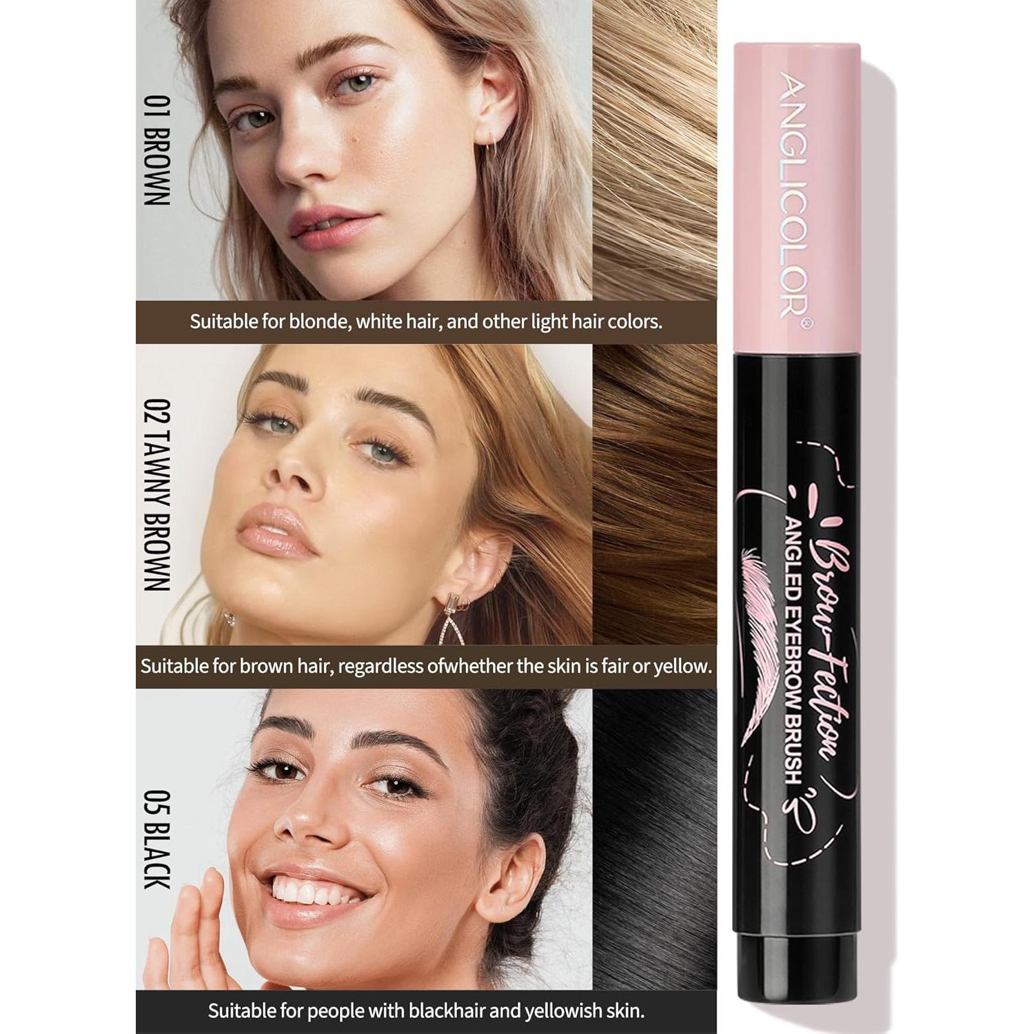 Lápiz de Cejas Anglicolor 02 Marrón Tostado Impermeable