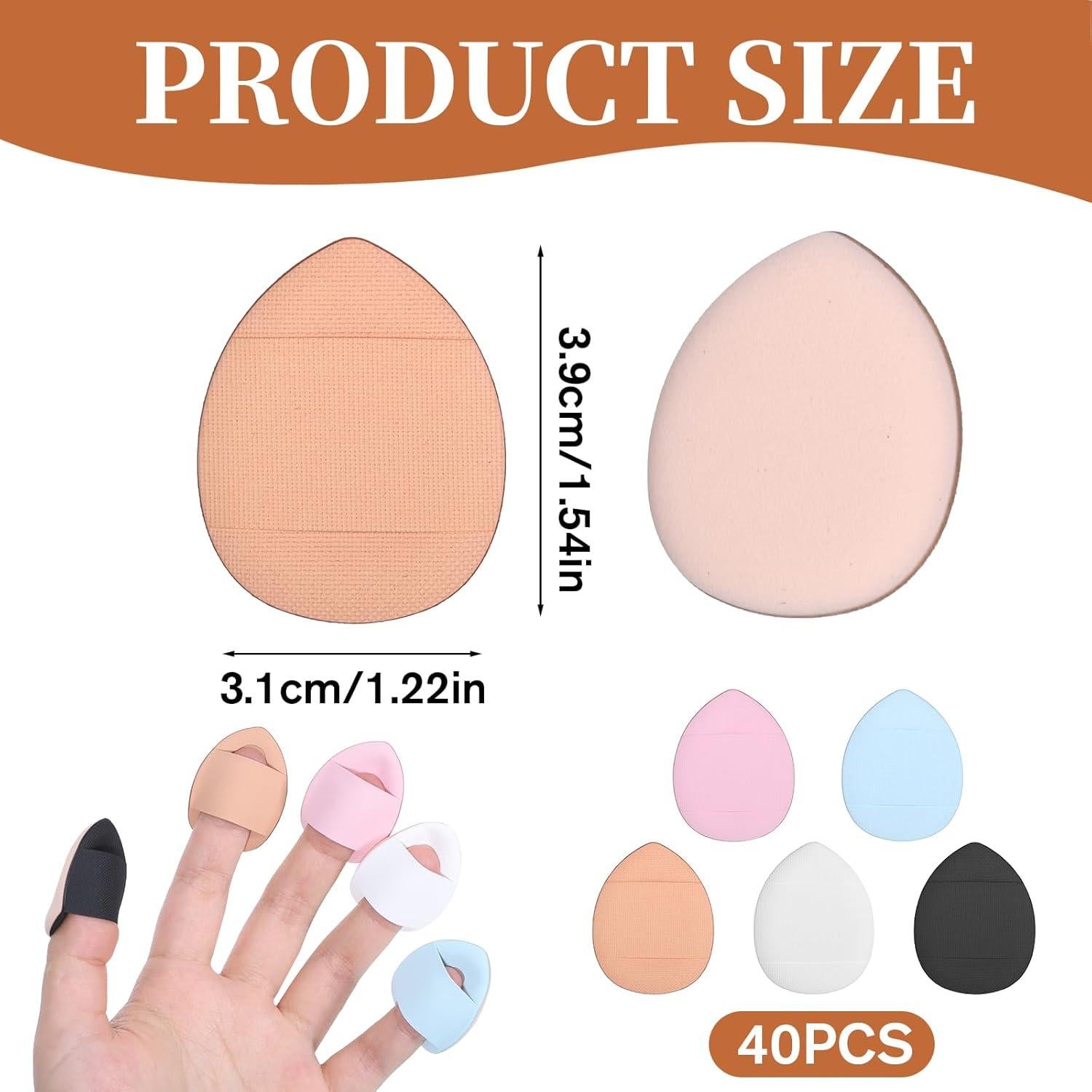 Set de 40 Puffs de Maquillaje Jeffdad - Suaves y Reutilizables