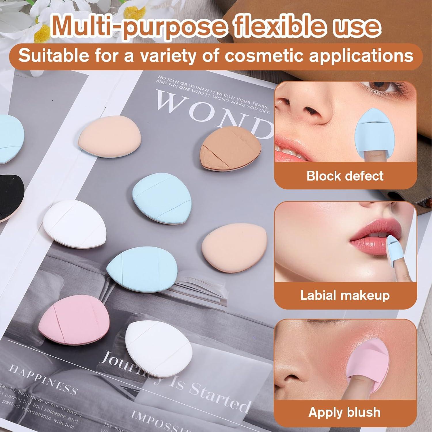 Set de 40 Puffs de Maquillaje Jeffdad - Suaves y Reutilizables